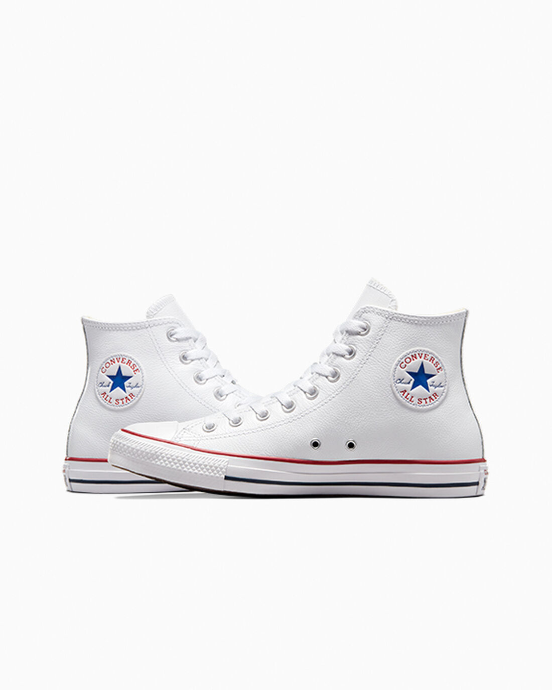 Converse Chuck Taylor All Star Bőr Férfi Magasszárú Cipő Fehér | HU62071