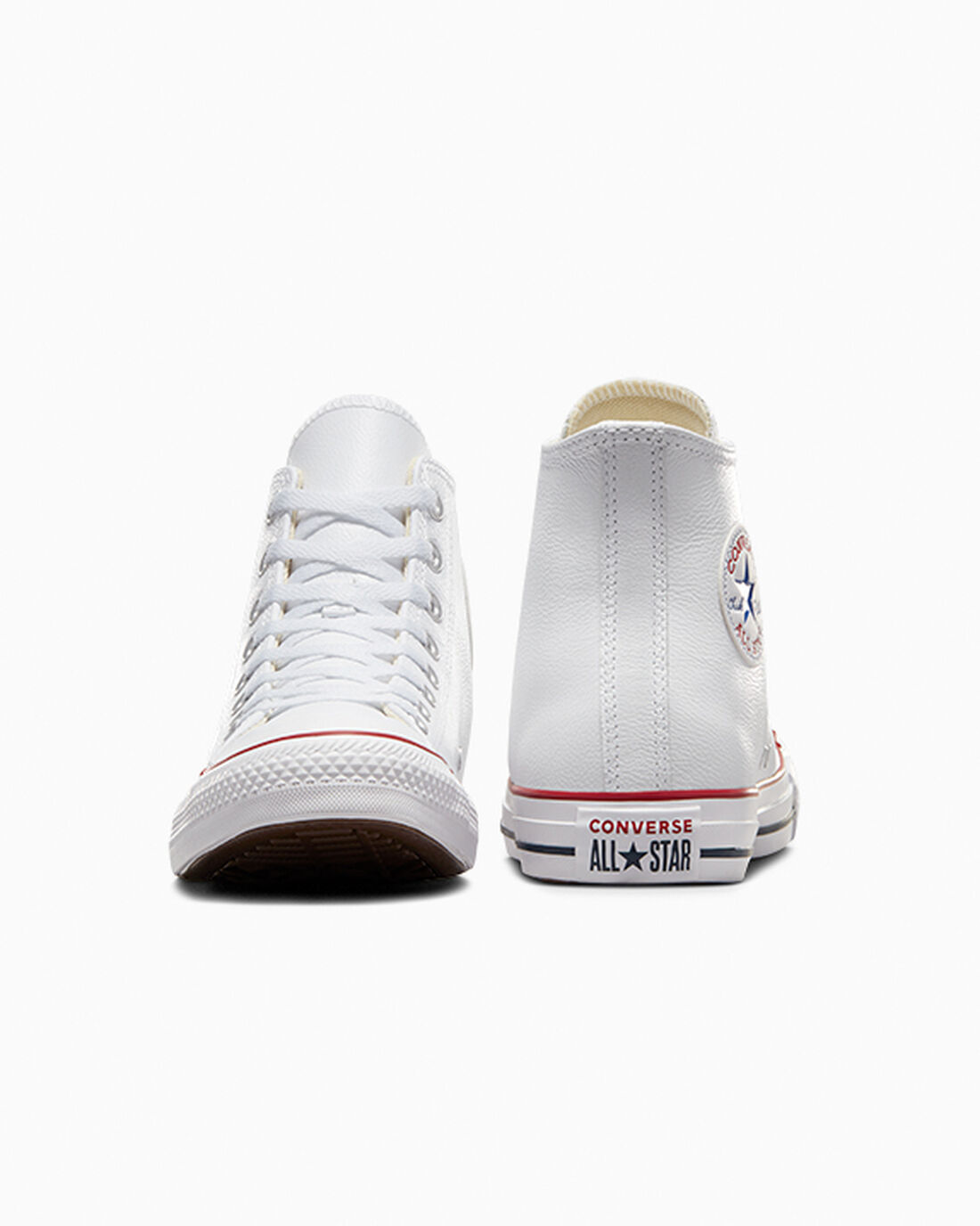 Converse Chuck Taylor All Star Bőr Férfi Magasszárú Cipő Fehér | HU62071