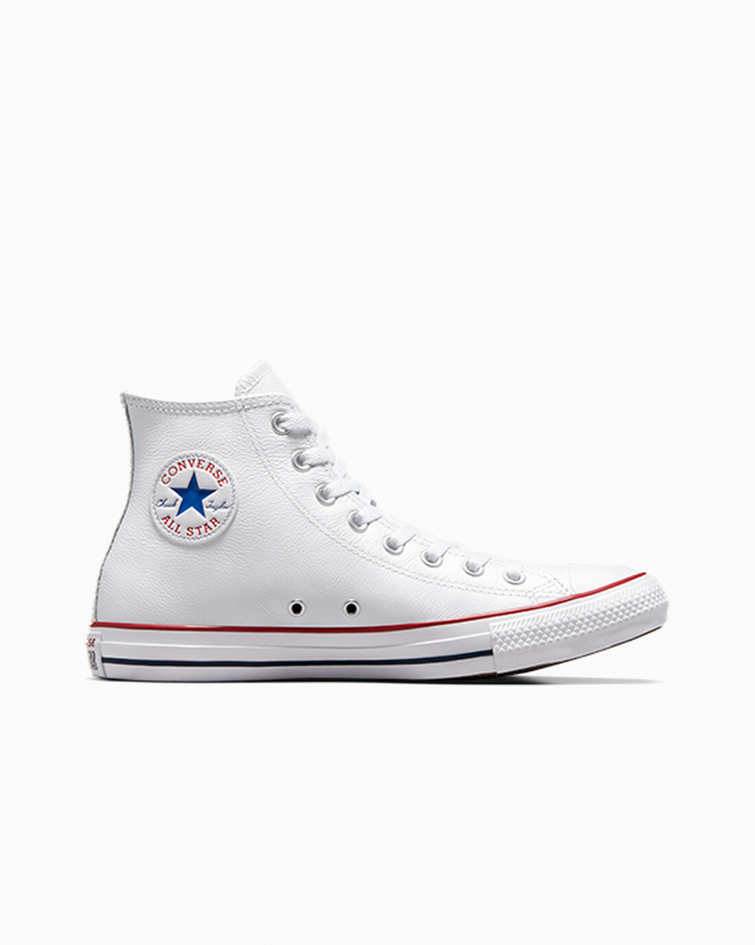 Converse Chuck Taylor All Star Bőr Férfi Magasszárú Cipő Fehér | HU62071