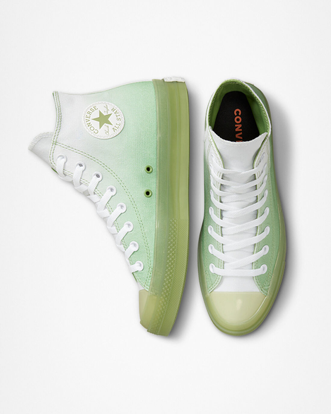 Converse Chuck Taylor All Star CX Gradient Női Magasszárú Cipő Zöld/Fehér/Zöld | HU71046