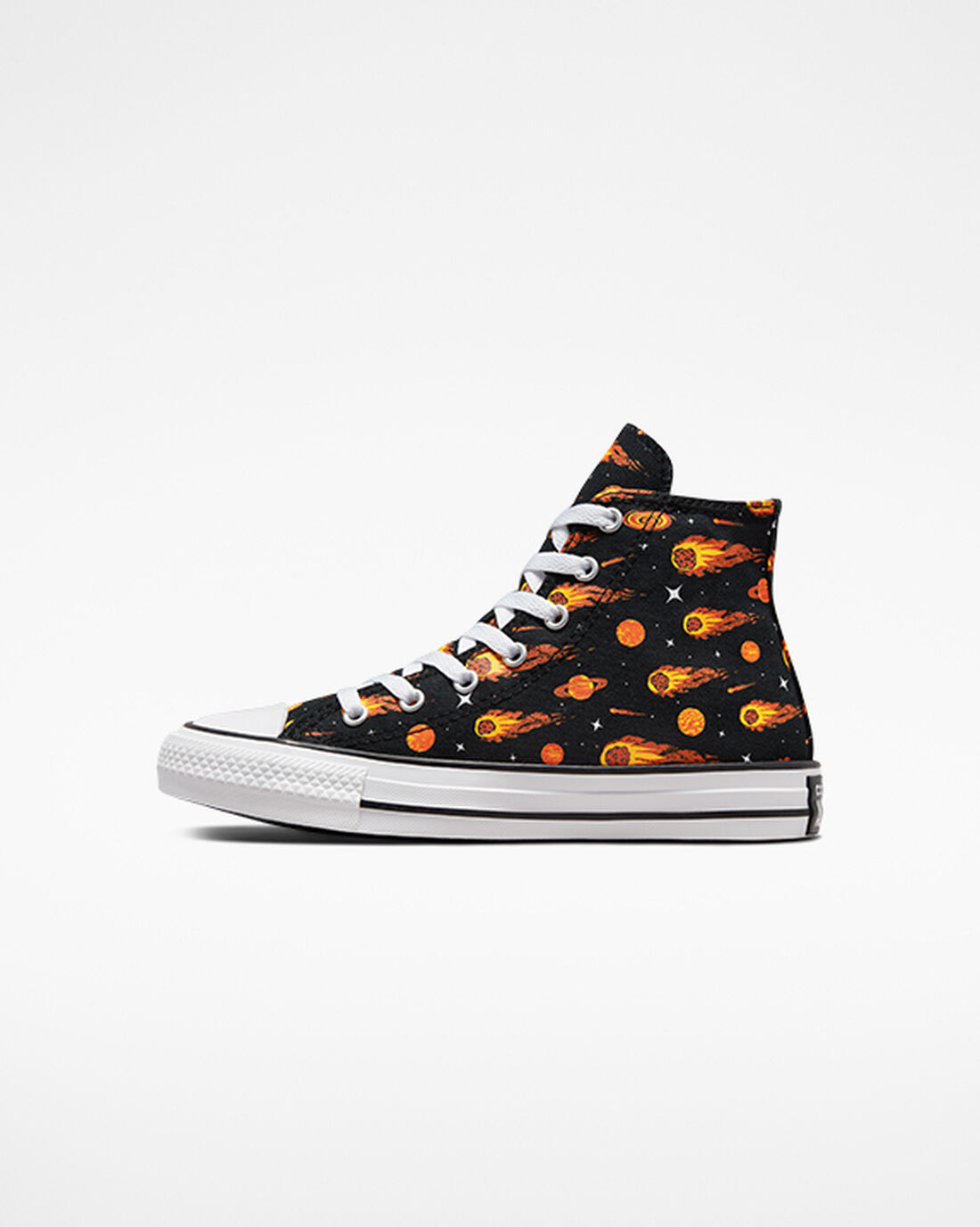 Converse Chuck Taylor All Star Comets Fiú Magasszárú Cipő Fekete/Fehér | HU16943