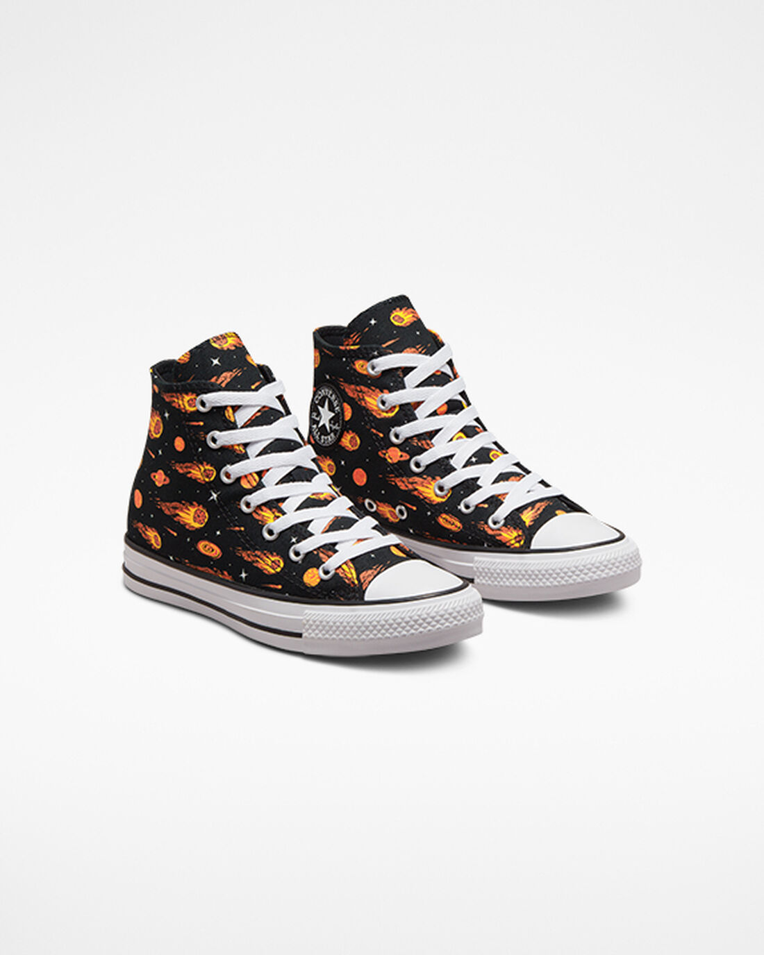 Converse Chuck Taylor All Star Comets Fiú Magasszárú Cipő Fekete/Fehér | HU16943