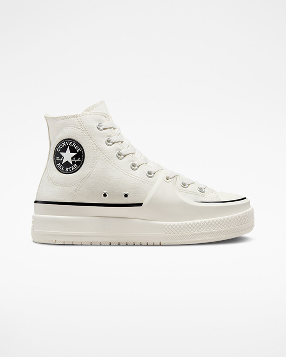 Converse Chuck Taylor All Star Construct Női Magasszárú Cipő Fehér/Fekete | HU32469