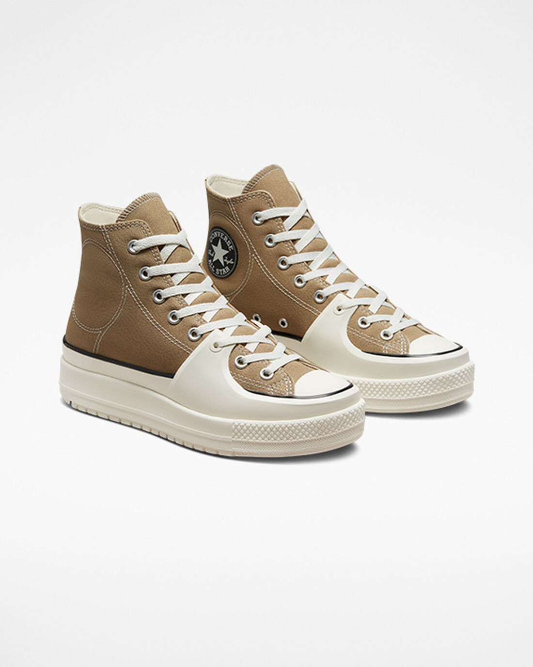 Converse Chuck Taylor All Star Construct Férfi Magasszárú Cipő Khaki/Fekete | HU37102