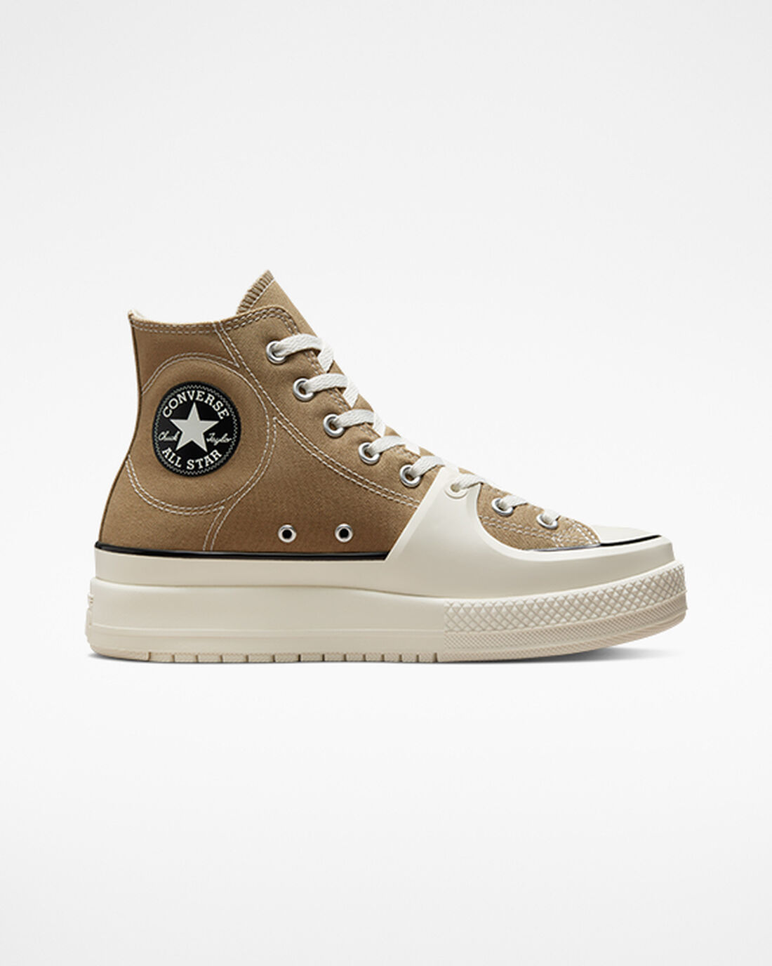 Converse Chuck Taylor All Star Construct Férfi Magasszárú Cipő Khaki/Fekete | HU37102