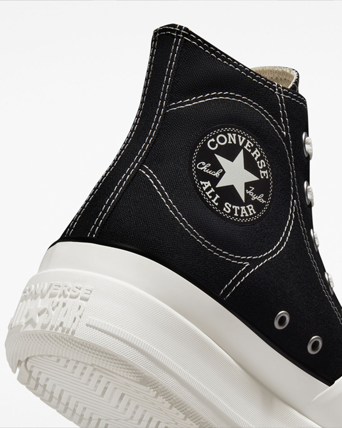 Converse Chuck Taylor All Star Construct Férfi Magasszárú Cipő Fekete/Fehér | HU79586