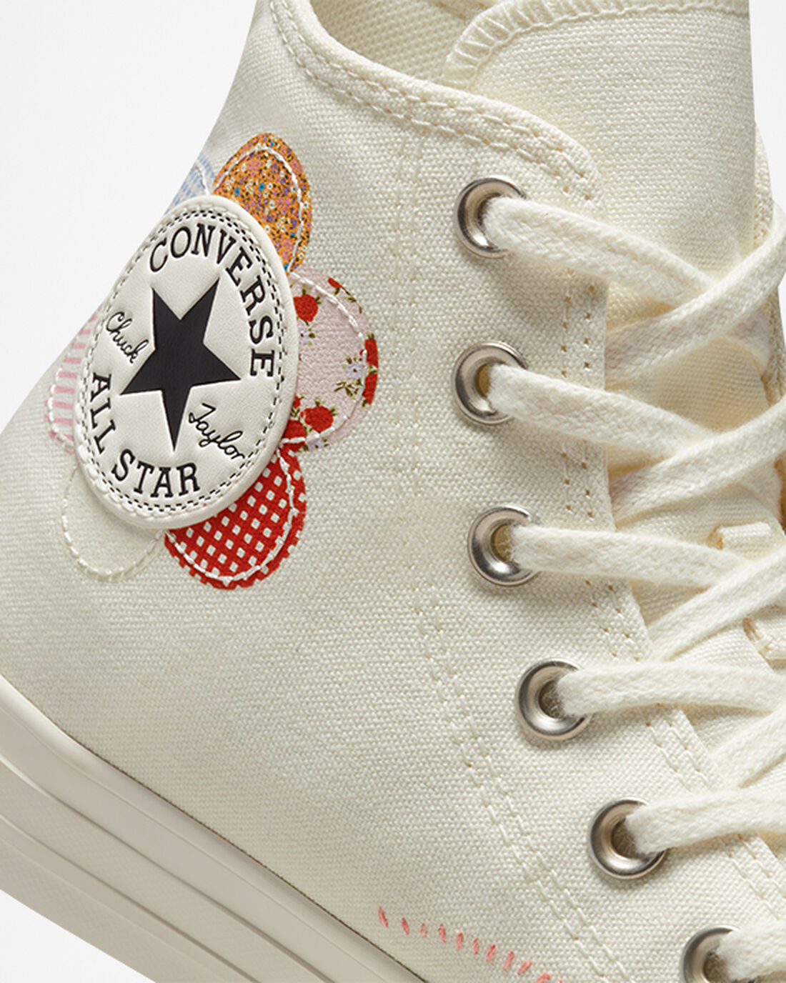 Converse Chuck Taylor All Star Crafted Patchwork Női Magasszárú Cipő Bézs/Narancssárga Rózsaszín/Fekete | HU65914