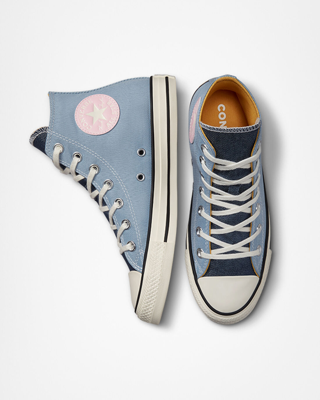 Converse Chuck Taylor All Star Denim Női Magasszárú Cipő Sötétkék | HU85732