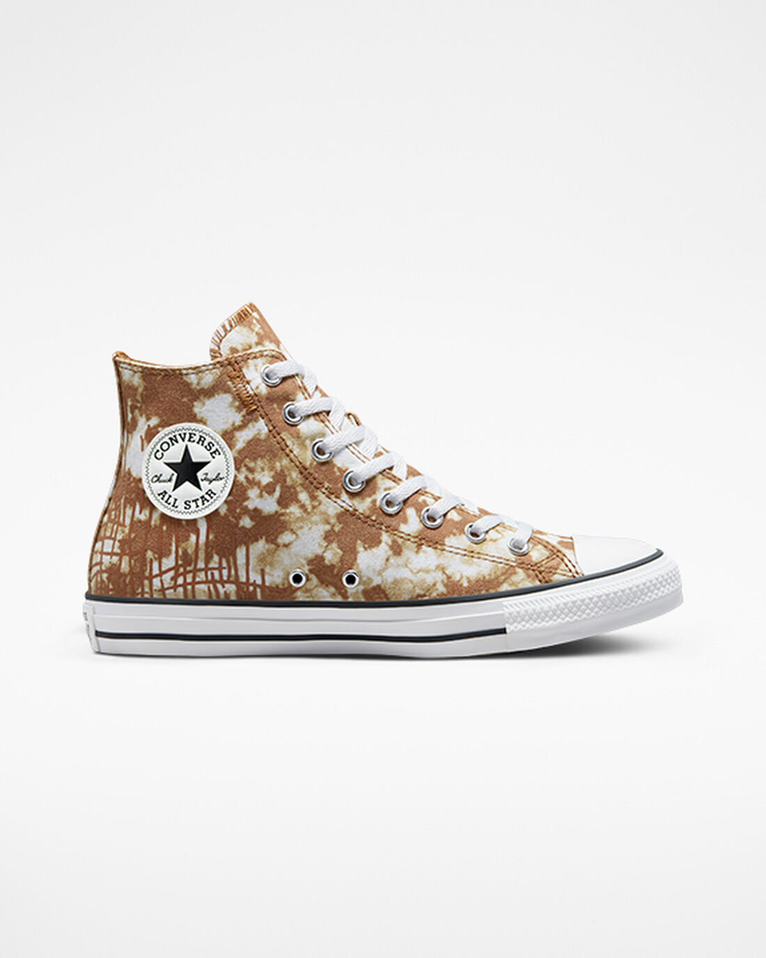 Converse Chuck Taylor All Star Dip Dye Férfi Magasszárú Cipő Barna/Fehér/Fekete | HU49276