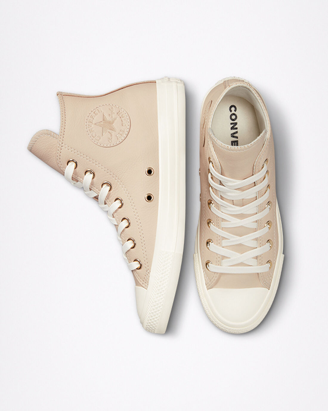 Converse Chuck Taylor All Star Earthy Neutrals Női Magasszárú Cipő Világos/Világos Arany | HU80219