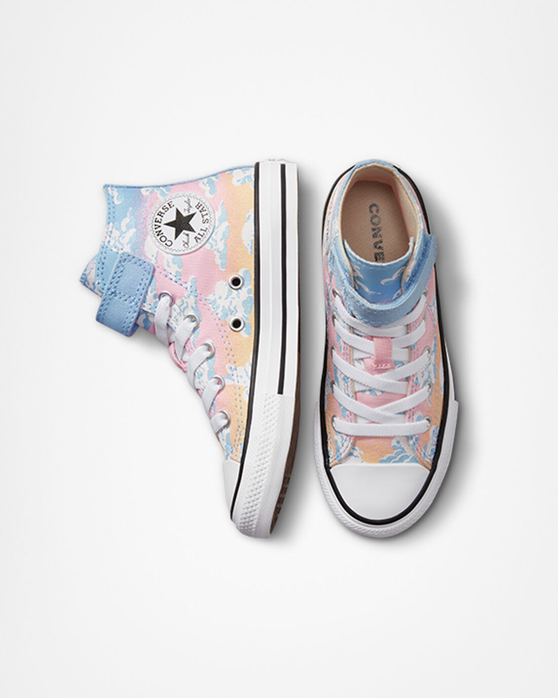 Converse Chuck Taylor All Star Easy-On Cloud Gazer Lány Magasszárú Cipő Kék/Narancssárga Rózsaszín | HU24971