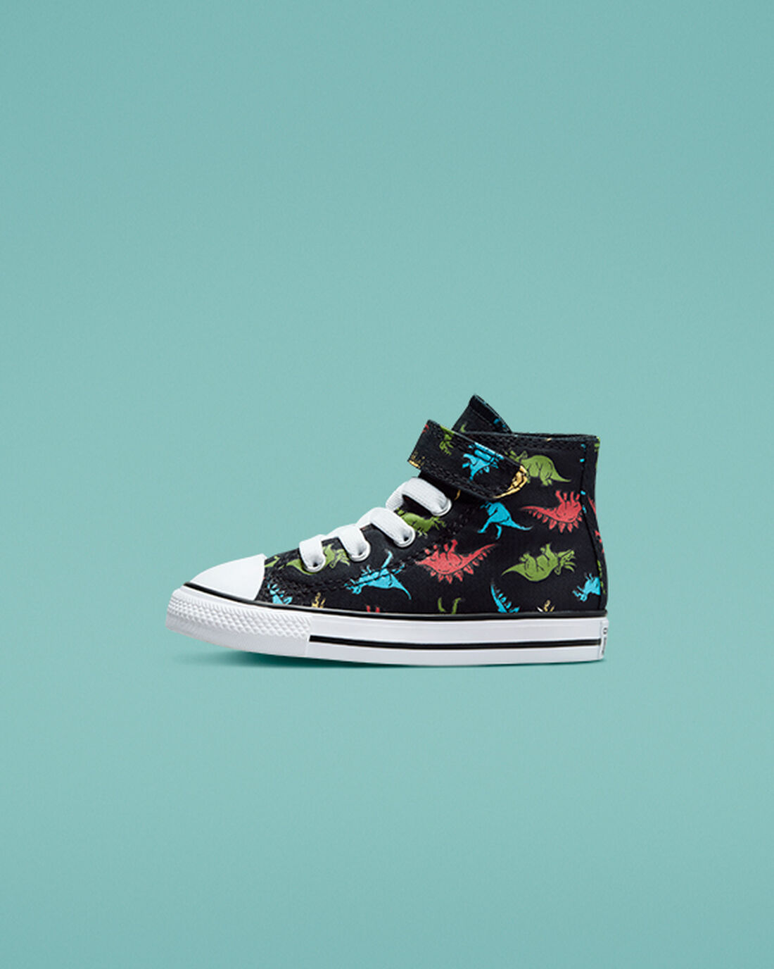 Converse Chuck Taylor All Star Easy-On Dinosaurs Lány Magasszárú Cipő Fekete/Piros/Kék | HU95476