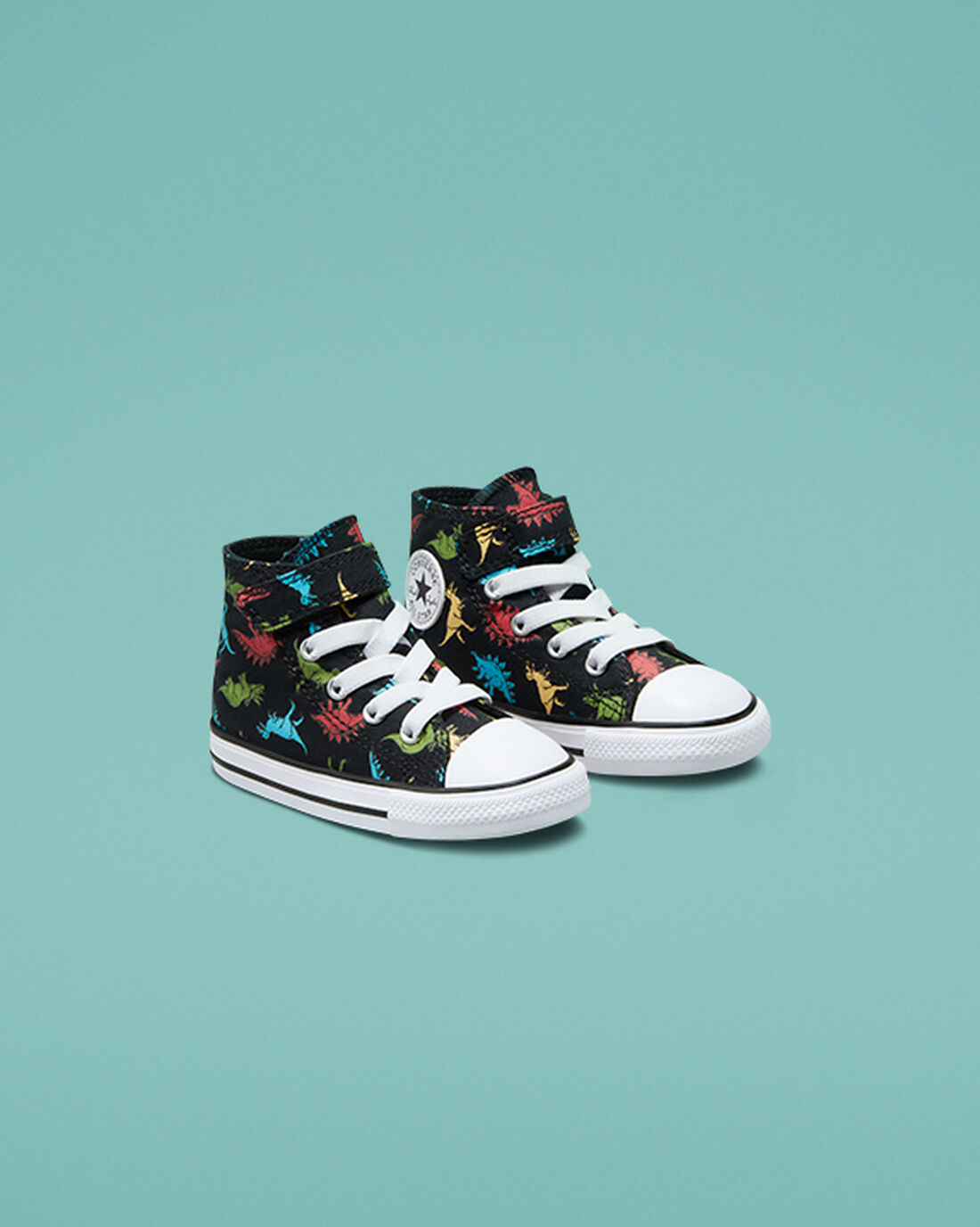 Converse Chuck Taylor All Star Easy-On Dinosaurs Lány Magasszárú Cipő Fekete/Piros/Kék | HU95476