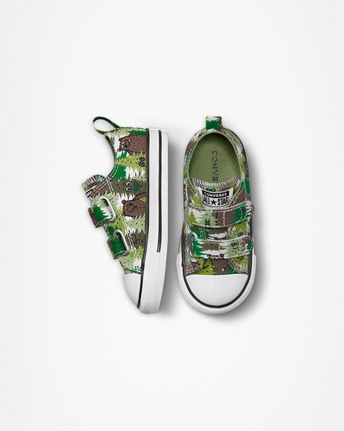 Converse Chuck Taylor All Star Easy-On Forest Camo Lány Tornacipő Fehér/Zöld | HU18325