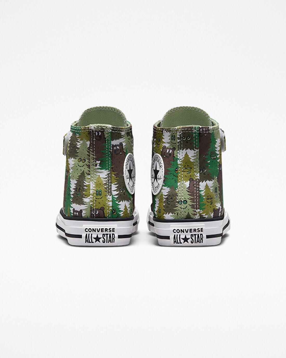 Converse Chuck Taylor All Star Easy-On Forest Camo Fiú Magasszárú Cipő Fehér/Zöld | HU29856