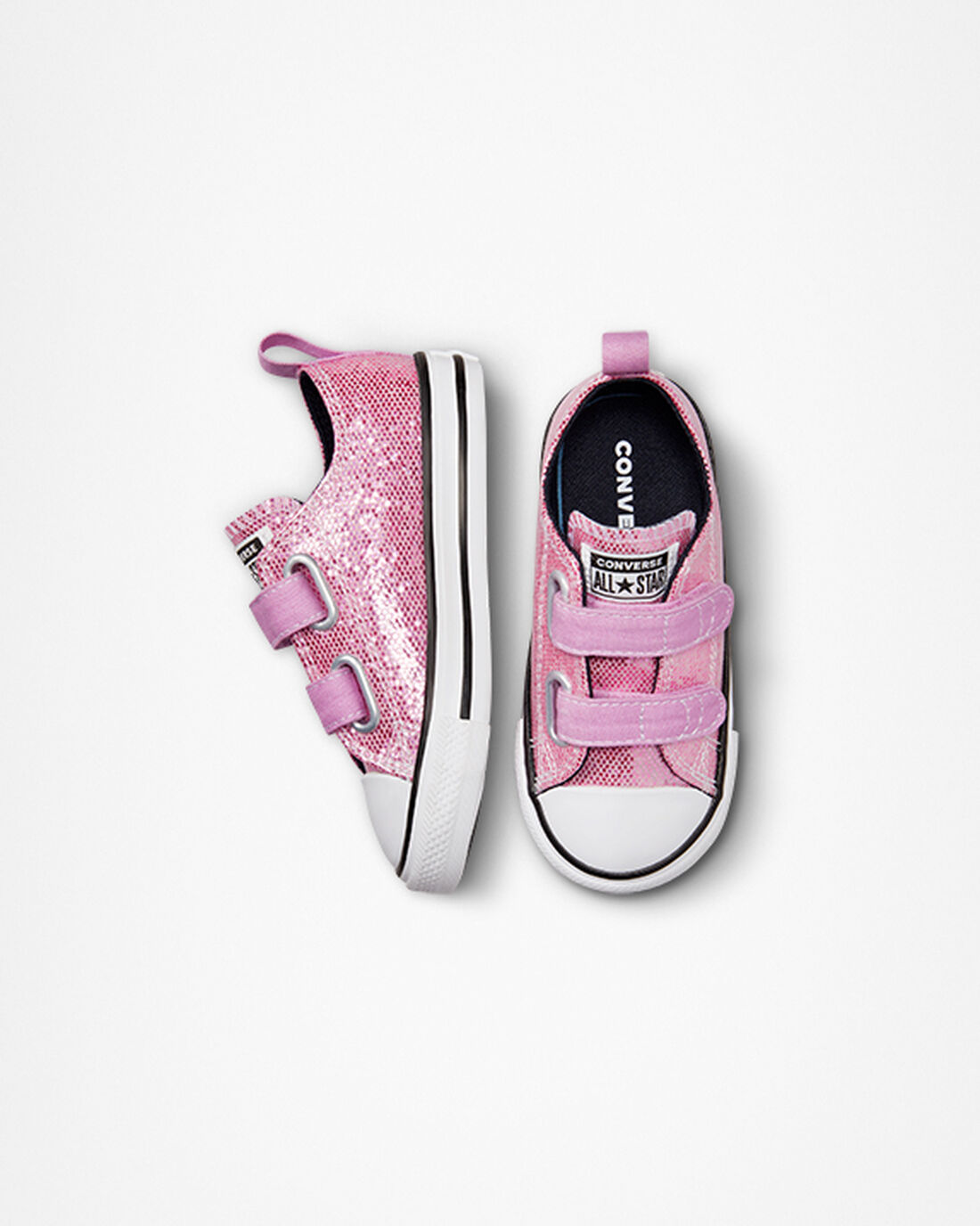 Converse Chuck Taylor All Star Easy-On Glitter Lány Tornacipő Rózsaszín/Fekete | HU23068