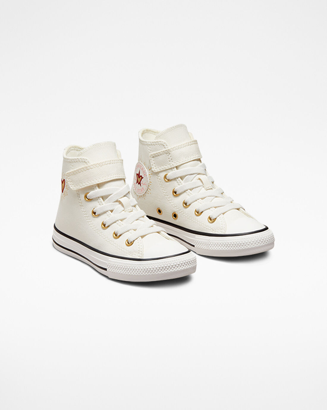 Converse Chuck Taylor All Star Easy-On Hearts Lány Magasszárú Cipő Fehér/Sötét Piros | HU84139