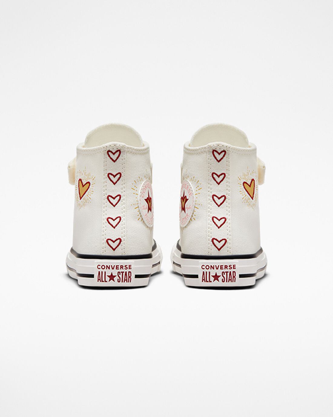 Converse Chuck Taylor All Star Easy-On Hearts Lány Magasszárú Cipő Fehér/Sötét Piros | HU84139