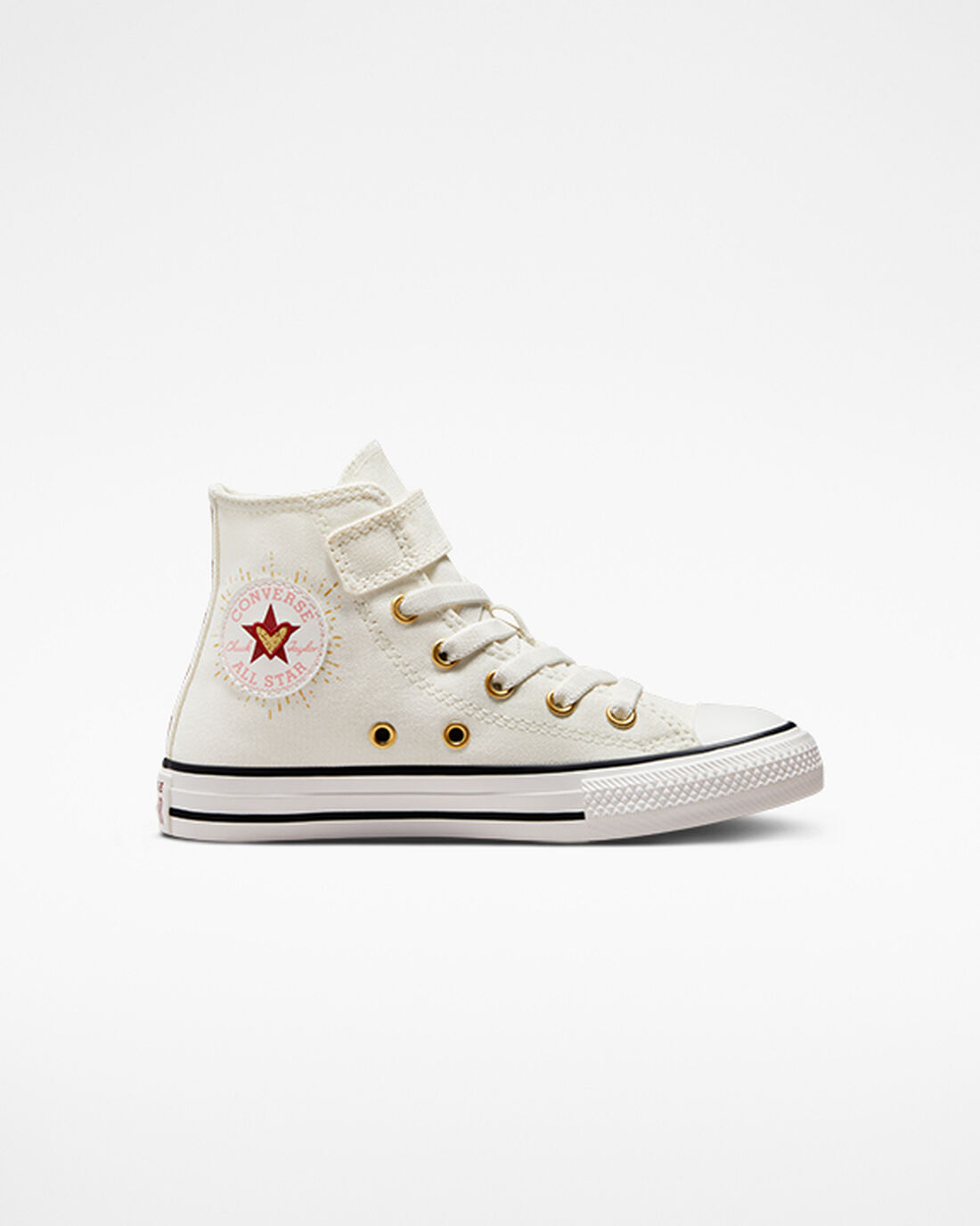 Converse Chuck Taylor All Star Easy-On Hearts Lány Magasszárú Cipő Fehér/Sötét Piros | HU84139