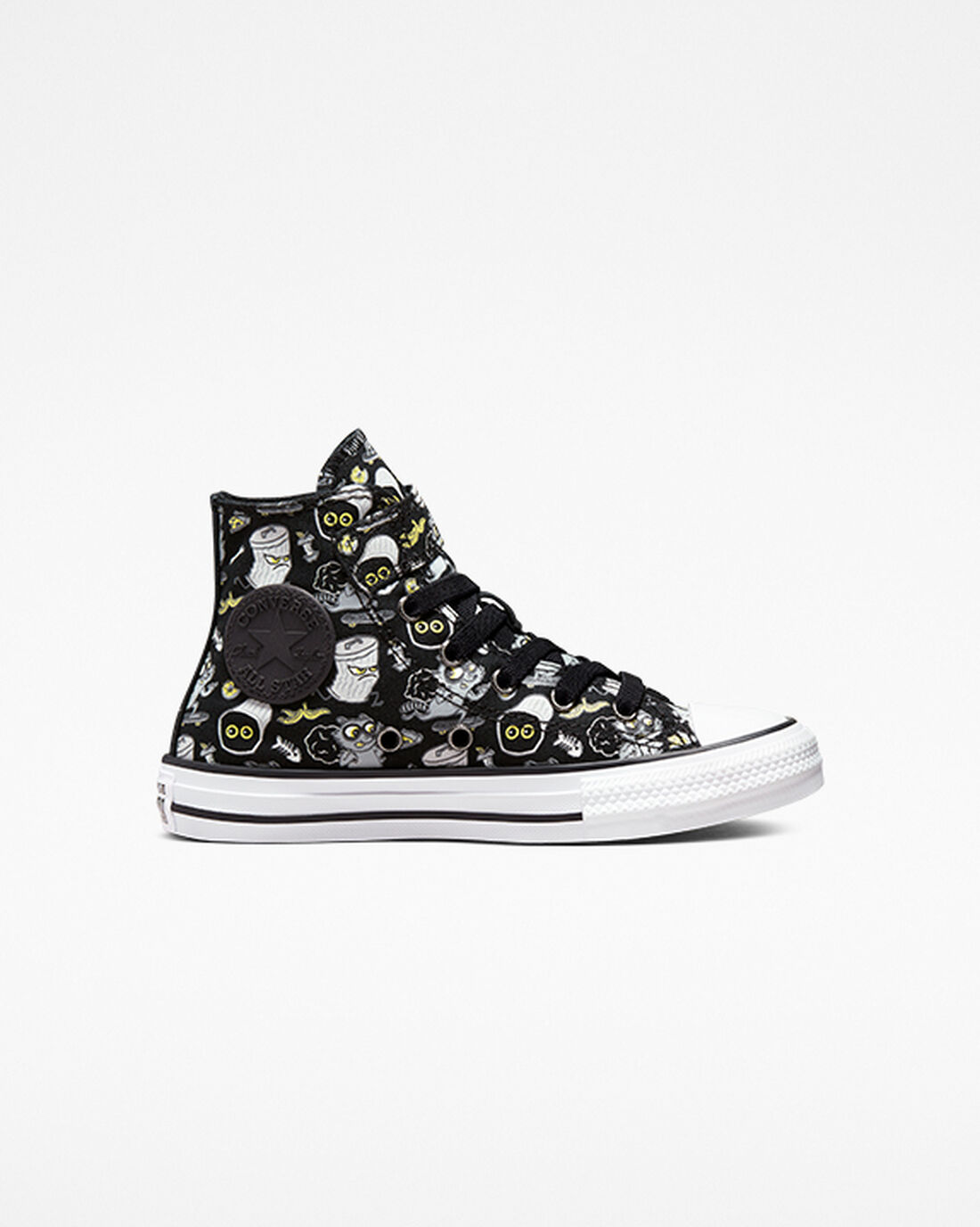 Converse Chuck Taylor All Star Easy-On Raccoons Fiú Magasszárú Cipő Fekete/Szürke | HU16870