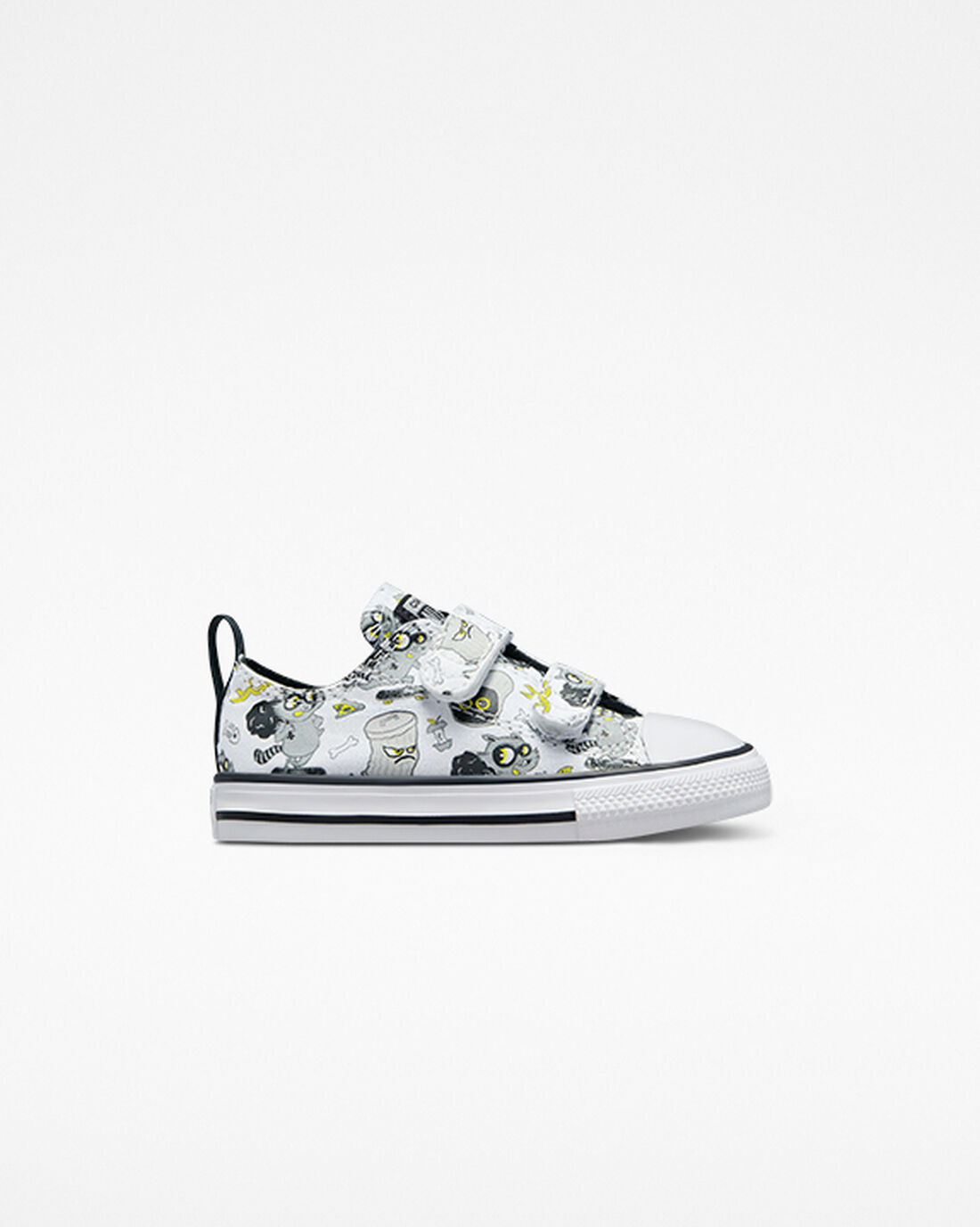 Converse Chuck Taylor All Star Easy-On Raccoons Fiú Tornacipő Fehér/Fekete/Szürke | HU74836