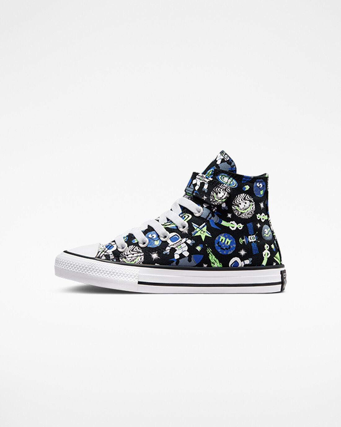 Converse Chuck Taylor All Star Easy-On Space Cruiser Fiú Magasszárú Cipő Fekete/Kék/Zöld | HU10597