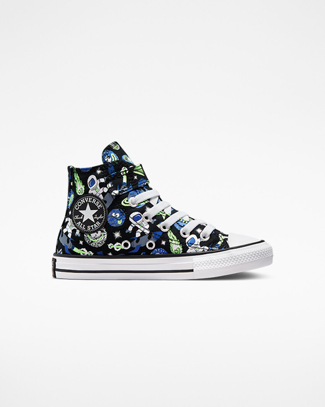 Converse Chuck Taylor All Star Easy-On Space Cruiser Fiú Magasszárú Cipő Fekete/Kék/Zöld | HU10597