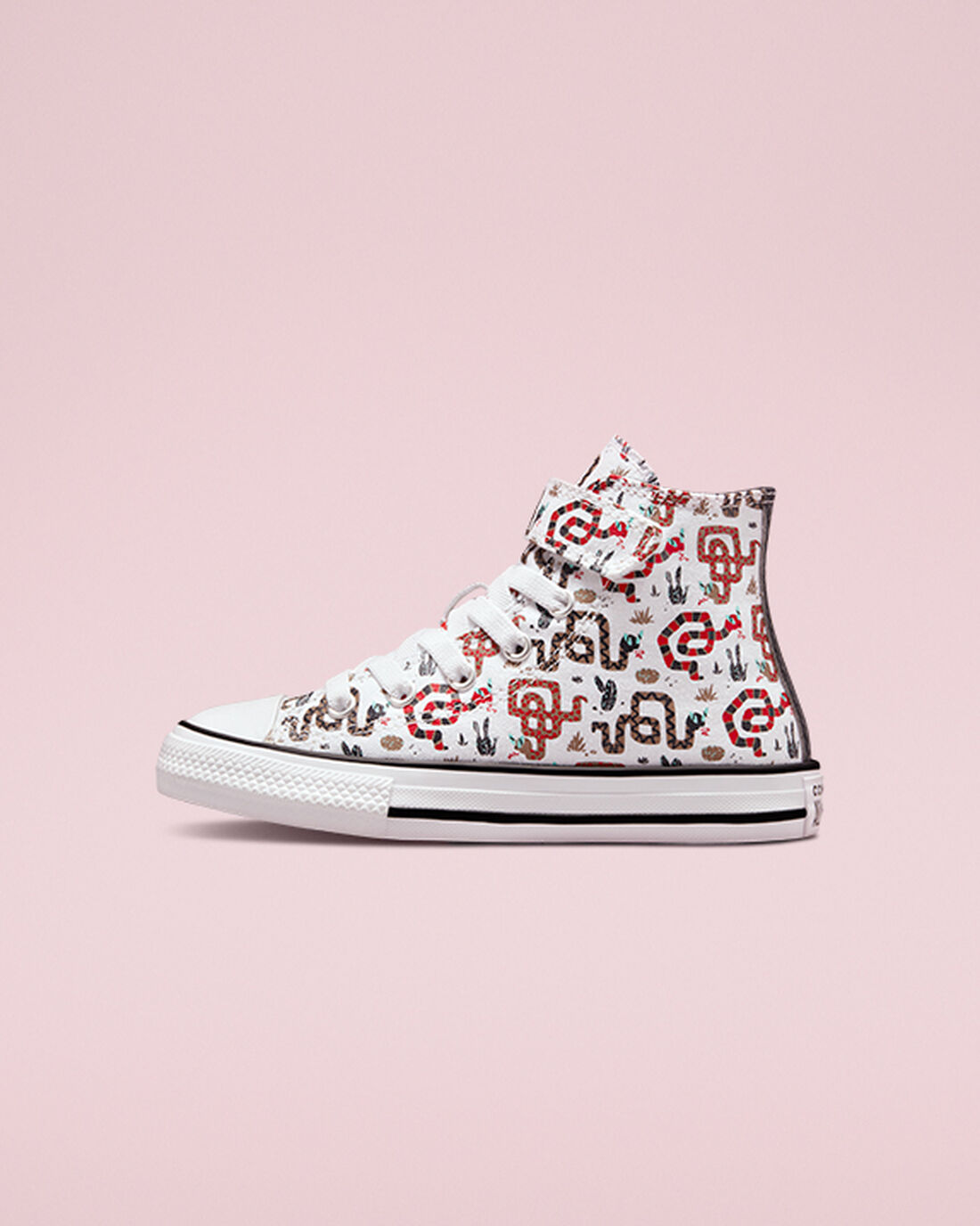 Converse Chuck Taylor All Star Easy-On Snake Lány Magasszárú Cipő Fehér/Szürke/Piros | HU16824