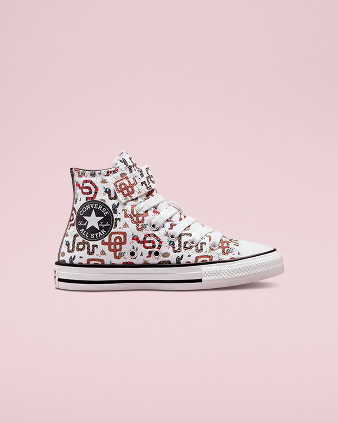 Converse Chuck Taylor All Star Easy-On Snake Lány Magasszárú Cipő Fehér/Szürke/Piros | HU16824