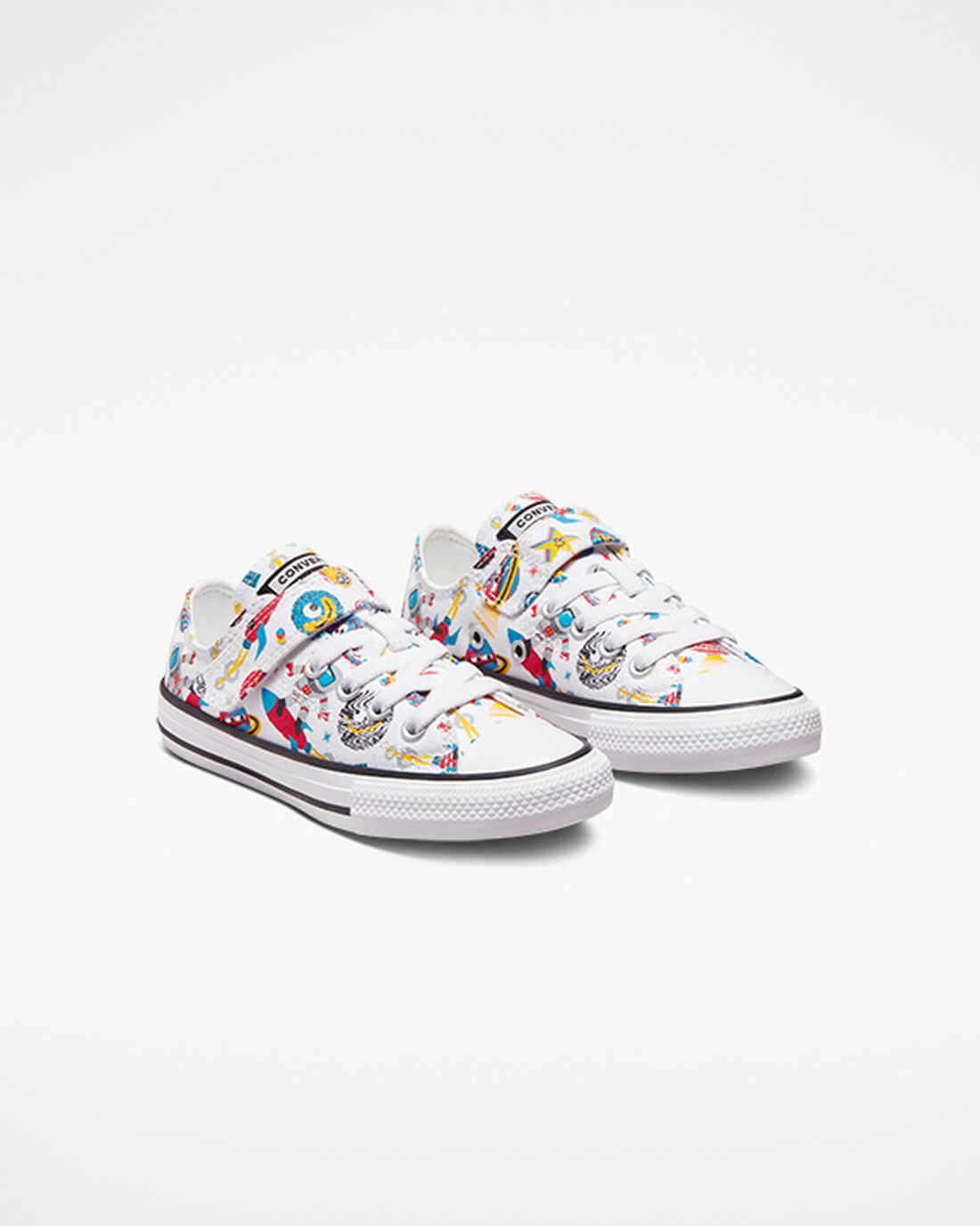 Converse Chuck Taylor All Star Easy-On Space Cruiser Fiú Tornacipő Fehér/Piros | HU84732