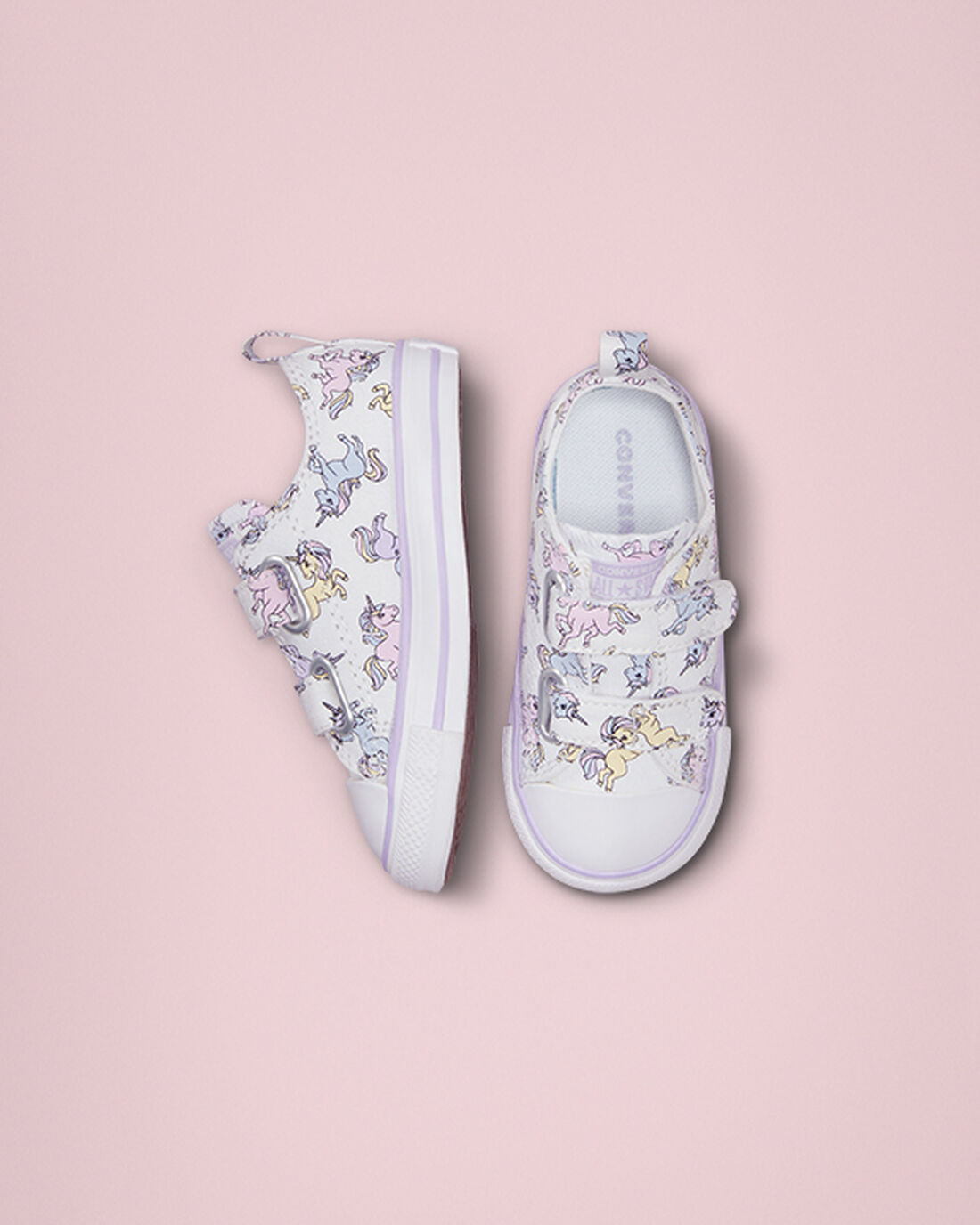 Converse Chuck Taylor All Star Easy-On Unicorns Fiú Tornacipő Fehér/Szürke Lila | HU25471