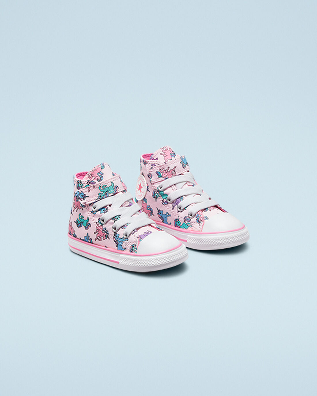 Converse Chuck Taylor All Star Easy-On Unicorns Lány Magasszárú Cipő Rózsaszín/Kék | HU67184