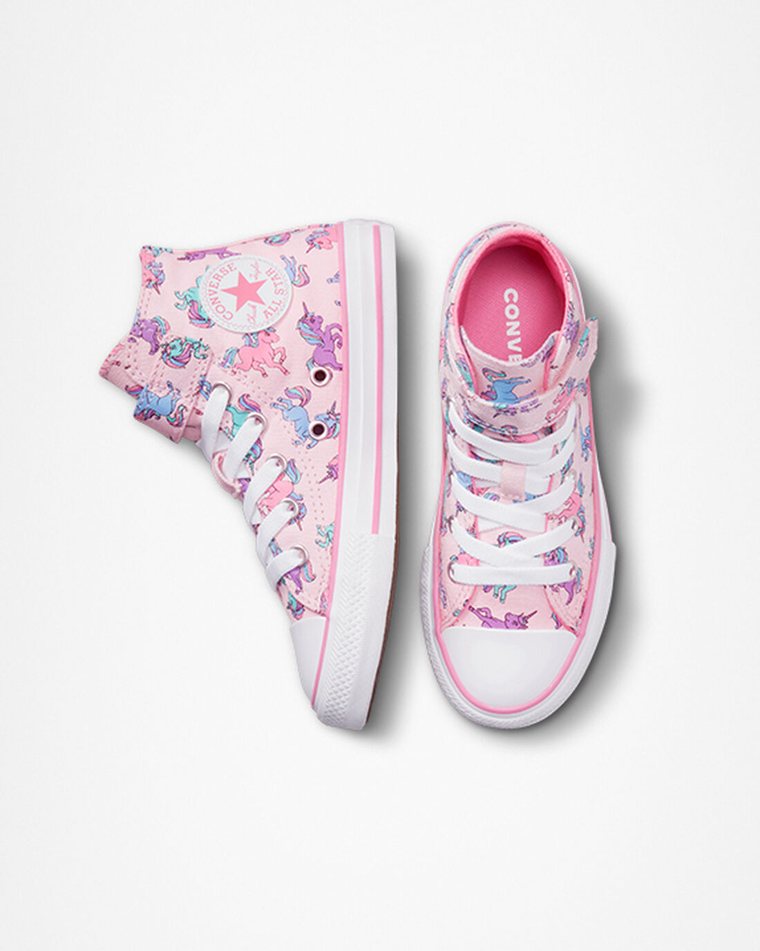 Converse Chuck Taylor All Star Easy-On Unicorns Lány Magasszárú Cipő Rózsaszín/Kék | HU90416