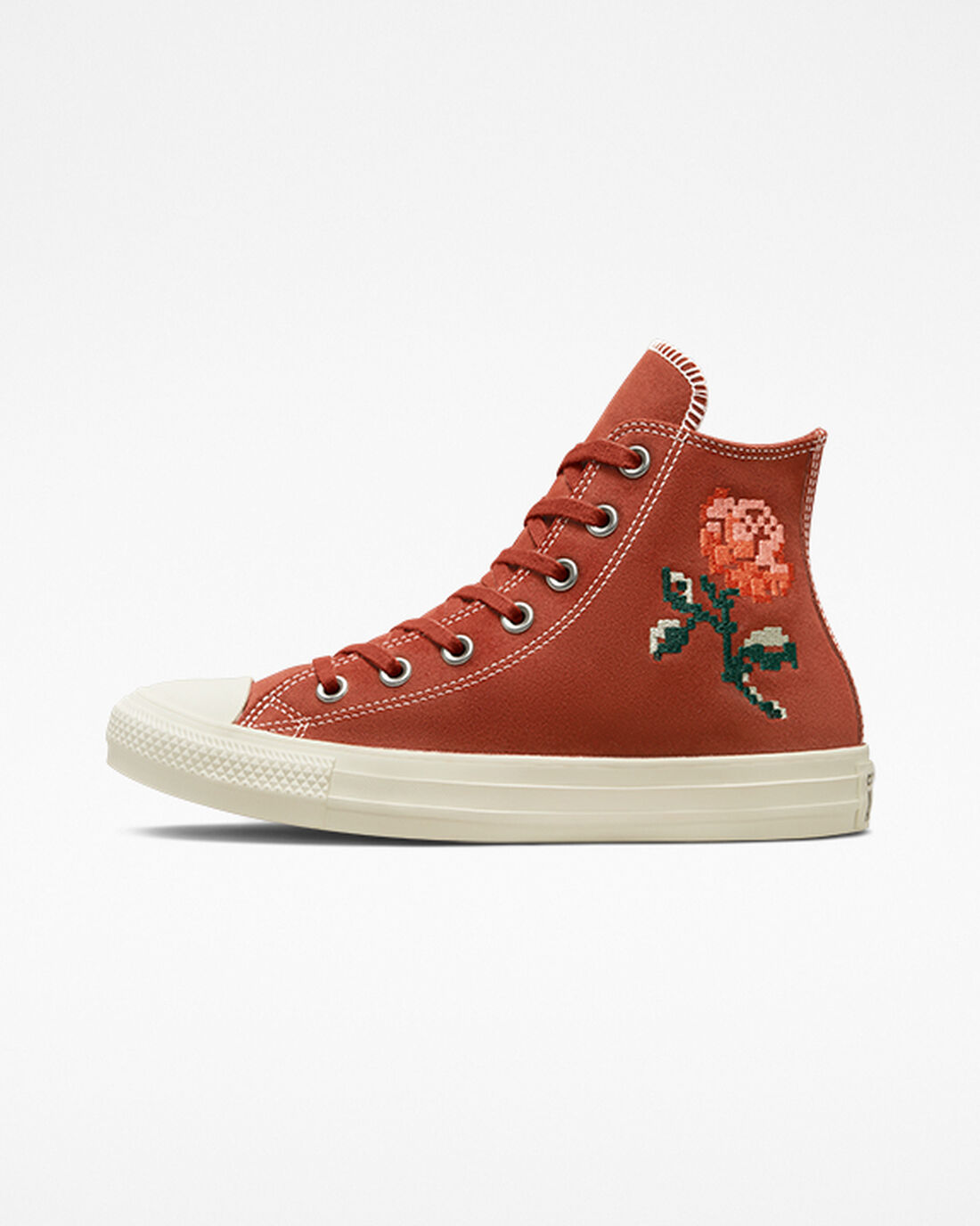 Converse Chuck Taylor All Star Embroidered Roses Női Magasszárú Cipő Narancssárga | HU41280