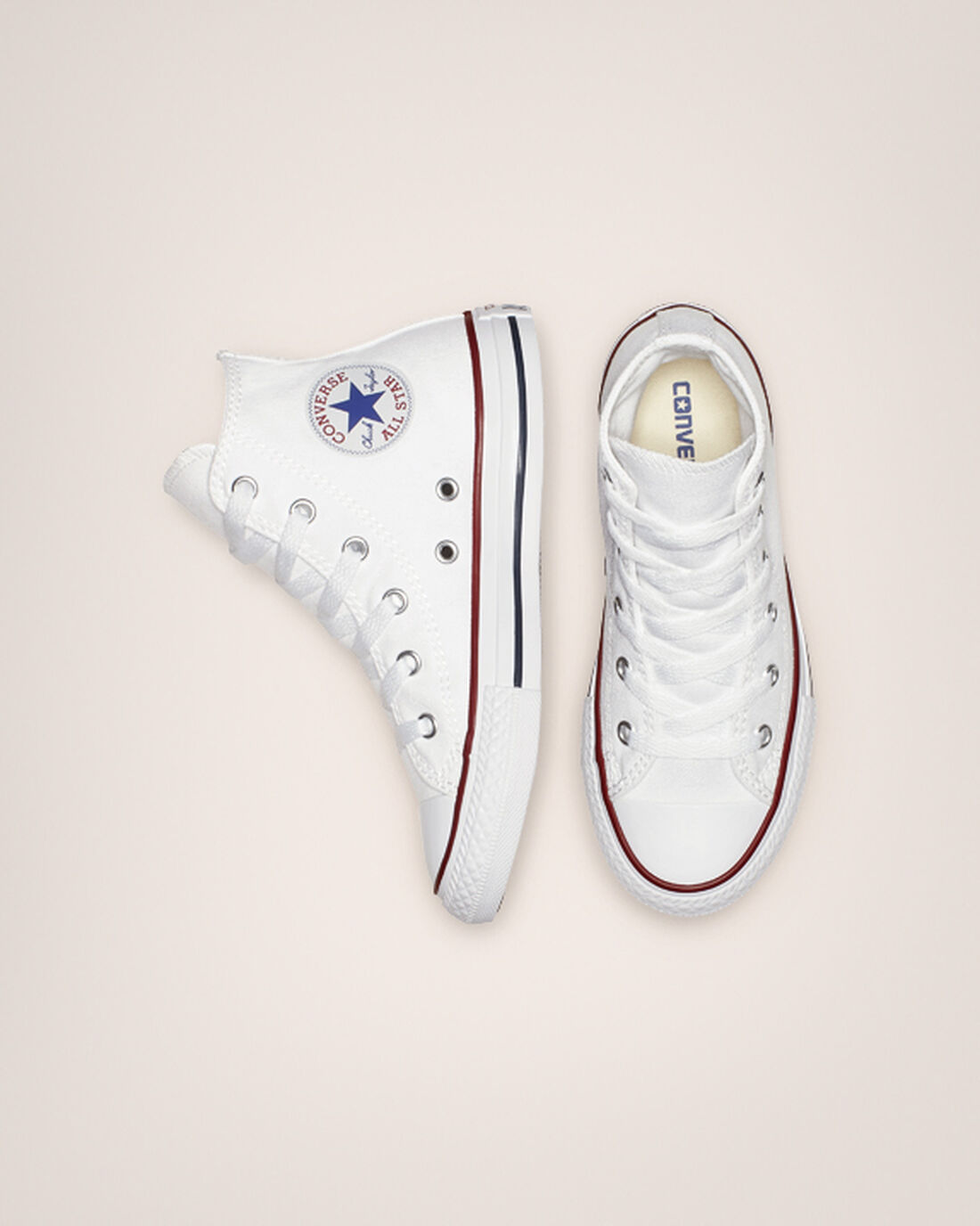 Converse Chuck Taylor All Star Fiú Magasszárú Cipő Fehér | HU72540