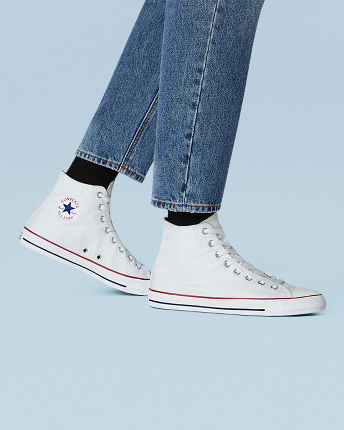 Converse Chuck Taylor All Star Férfi Magasszárú Cipő Fehér | HU05984