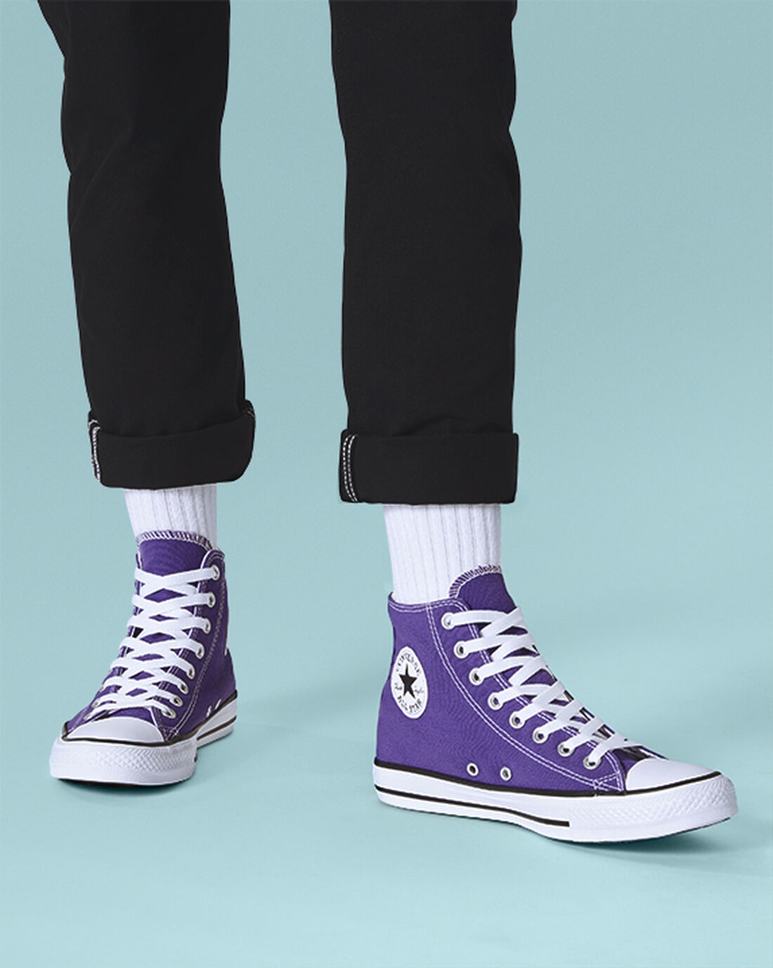 Converse Chuck Taylor All Star Férfi Magasszárú Cipő Lila | HU25083