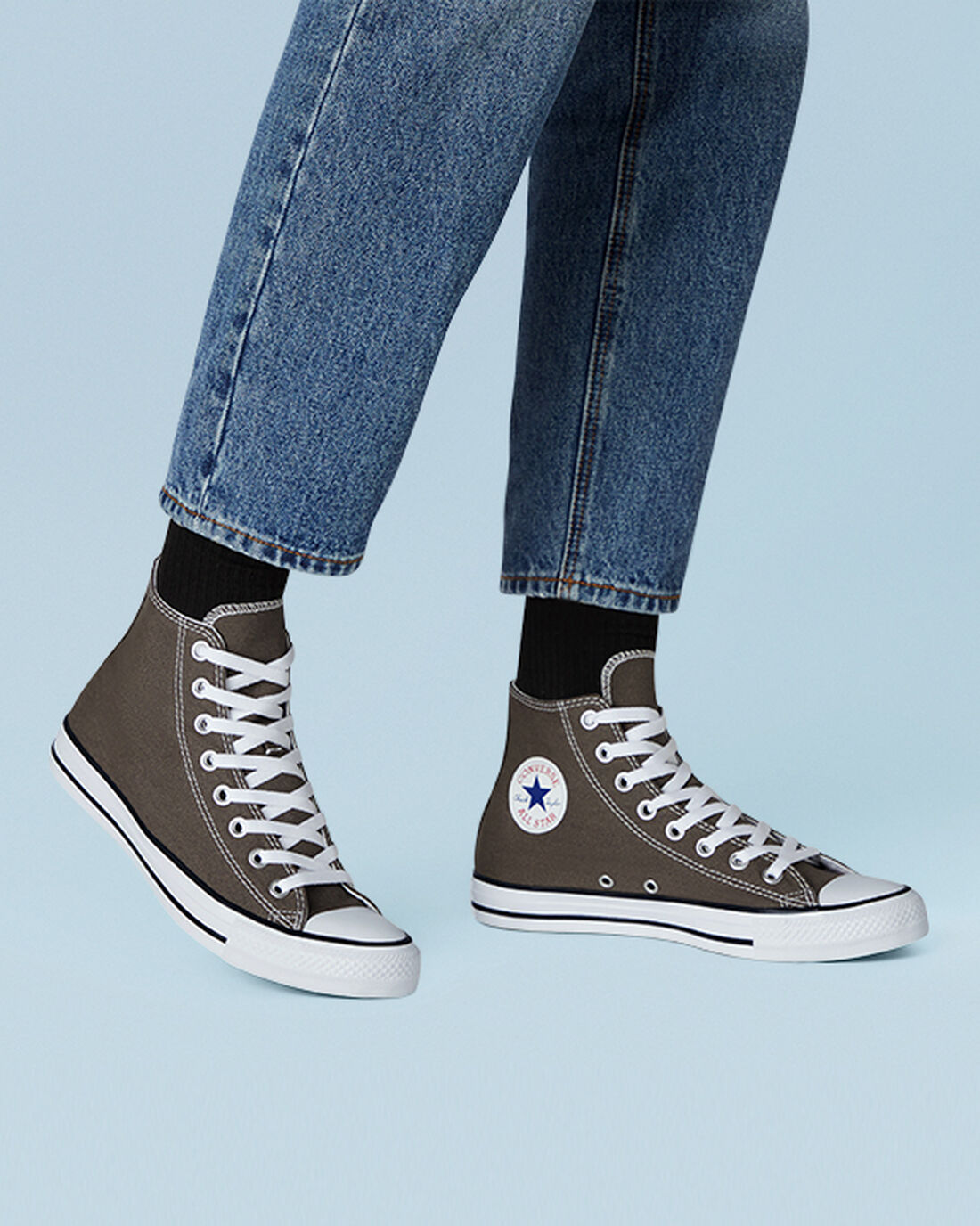 Converse Chuck Taylor All Star Férfi Magasszárú Tornacipő MélySzürke | HU32940