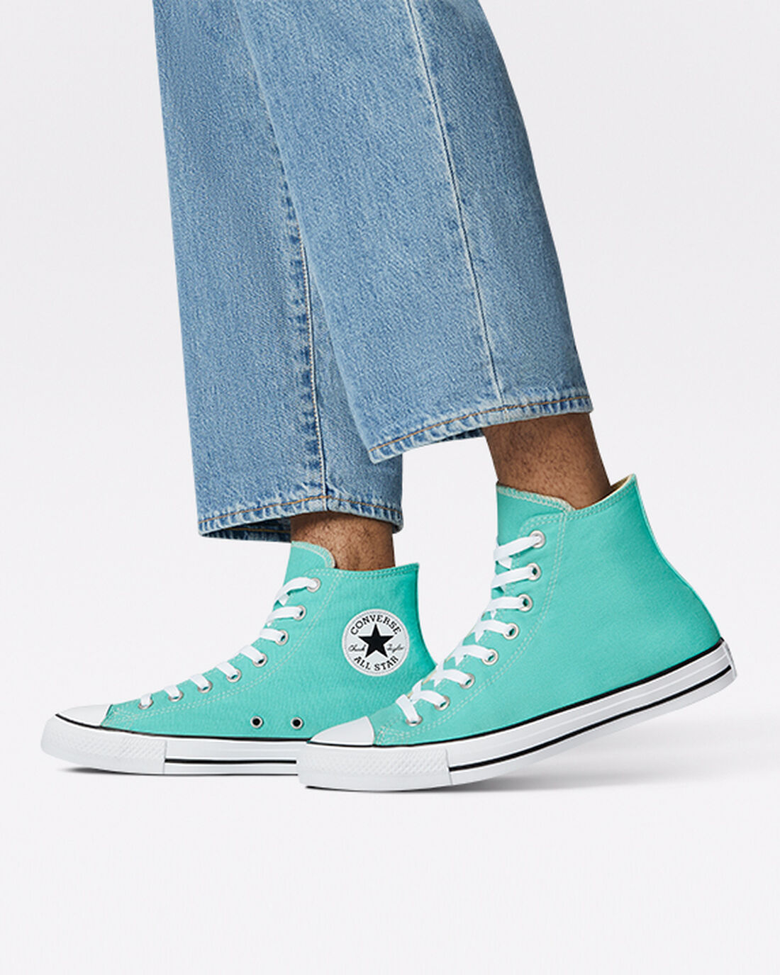 Converse Chuck Taylor All Star Férfi Magasszárú Cipő Világos Türkiz | HU59374