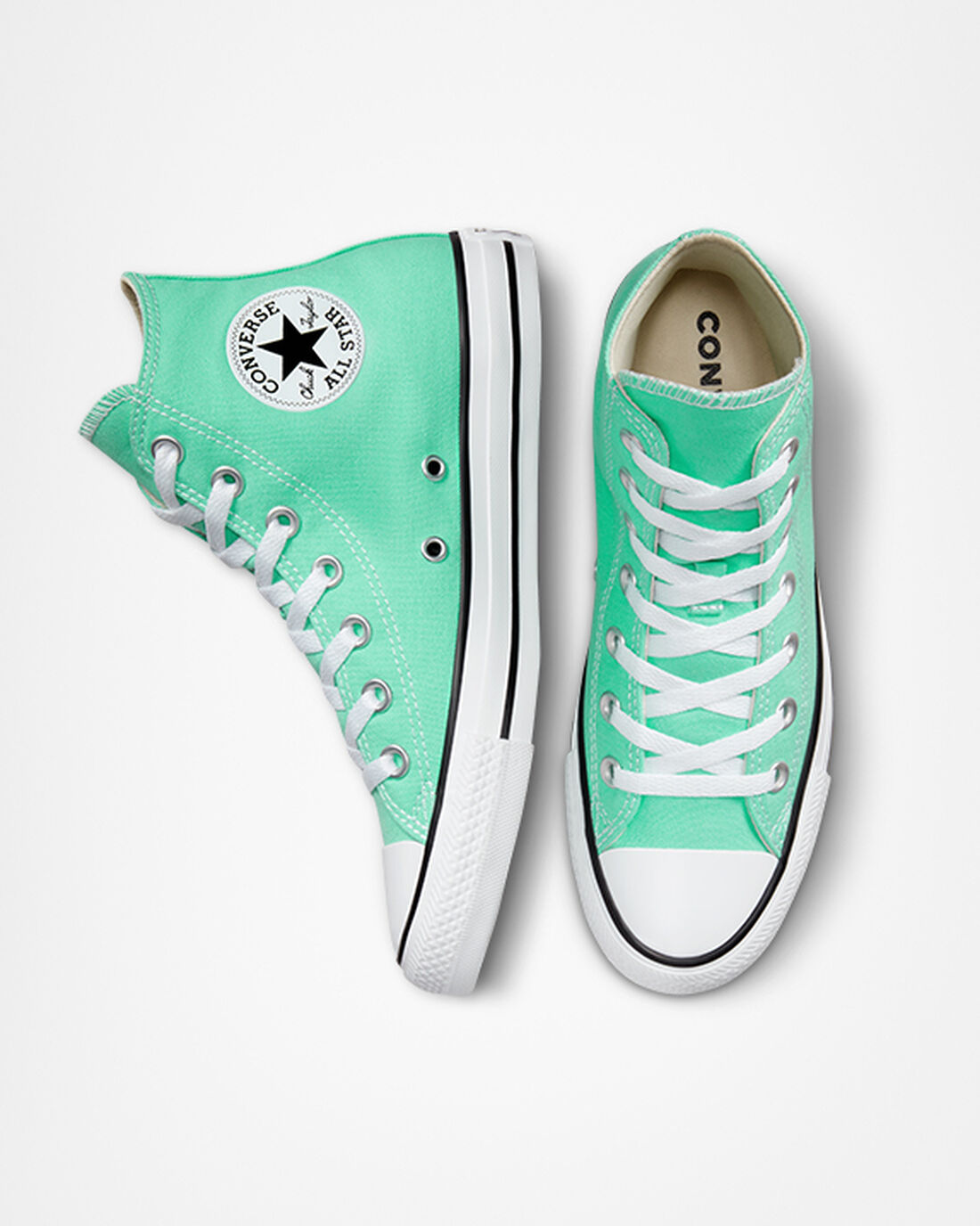 Converse Chuck Taylor All Star Férfi Magasszárú Cipő Türkiz/Fehér/Fekete | HU83754