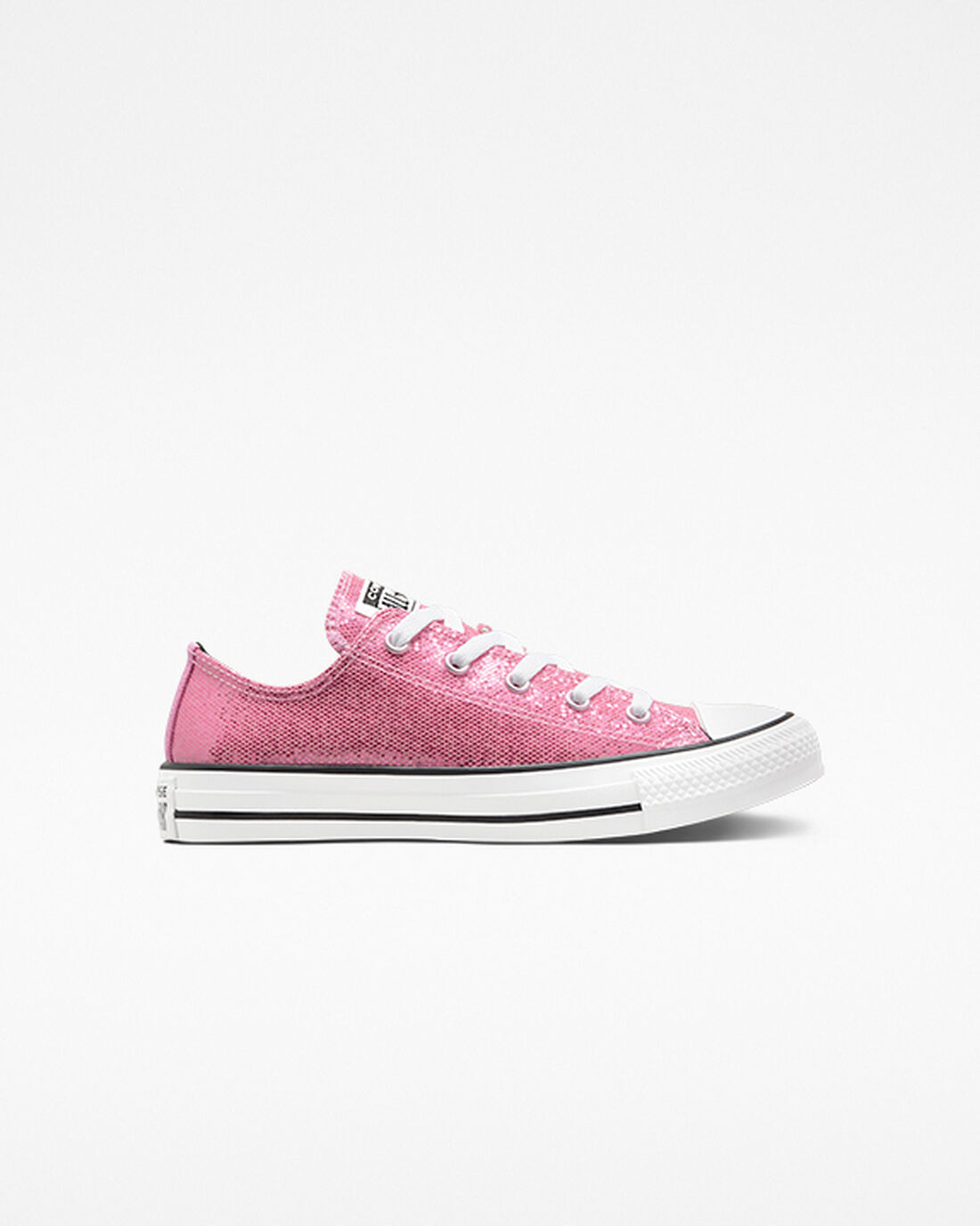 Converse Chuck Taylor All Star Glitter Lány Tornacipő Rózsaszín/Fekete | HU05431