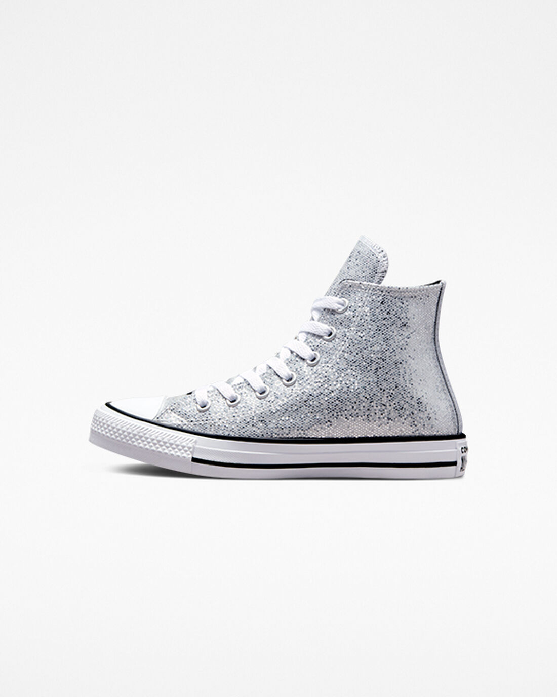 Converse Chuck Taylor All Star Glitter Lány Magasszárú Cipő Titán/Szürke/Fekete | HU14790