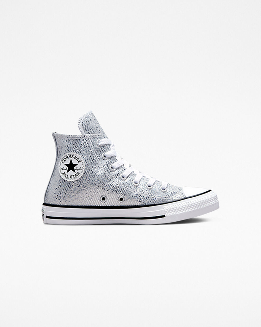 Converse Chuck Taylor All Star Glitter Lány Magasszárú Cipő Titán/Szürke/Fekete | HU14790