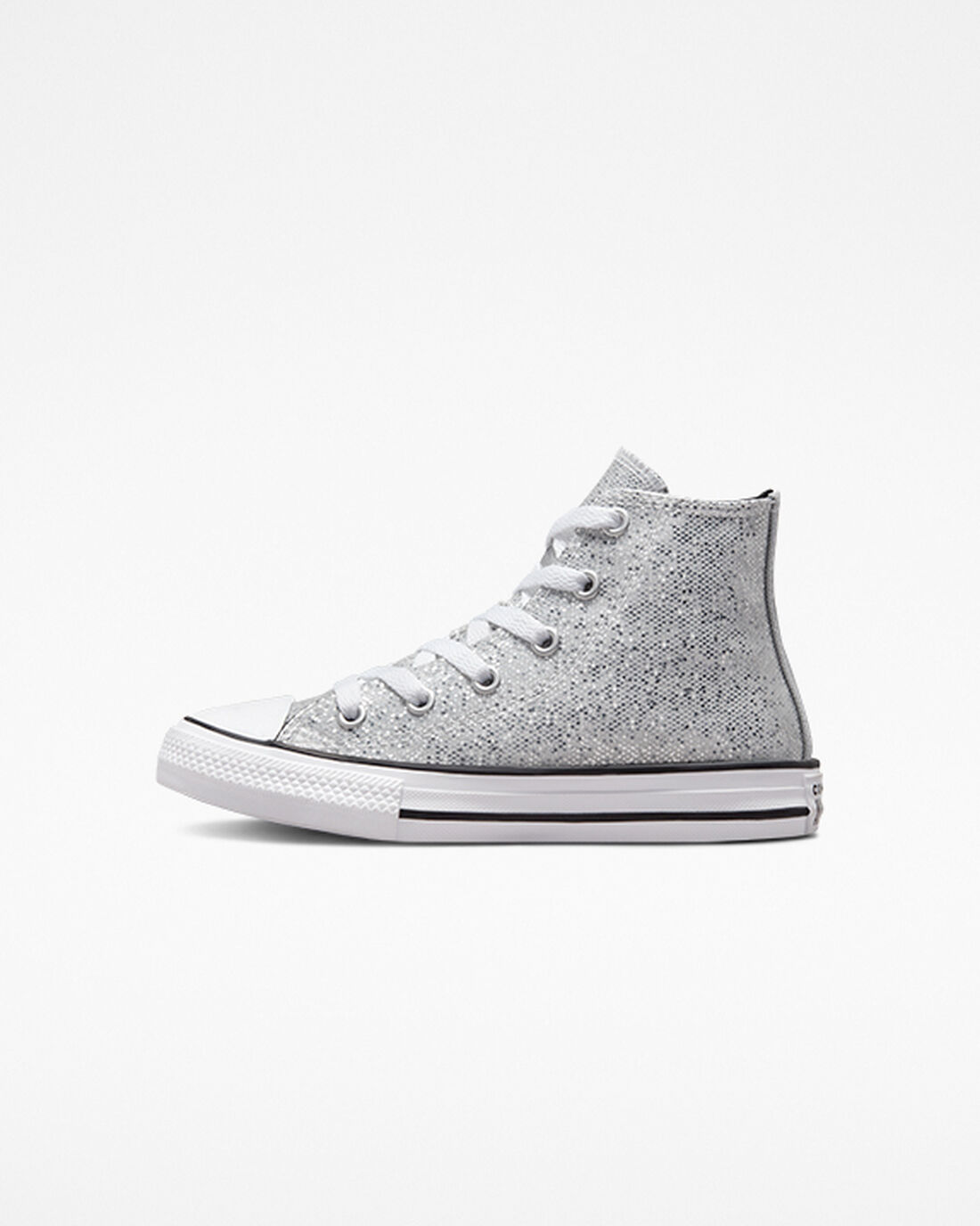 Converse Chuck Taylor All Star Glitter Lány Magasszárú Cipő Titán/Szürke/Fekete | HU25706