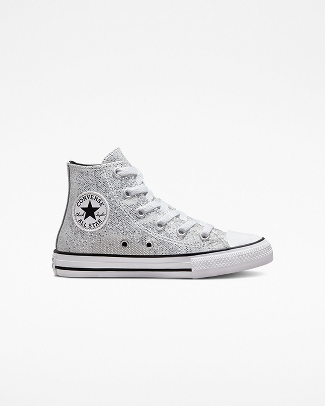 Converse Chuck Taylor All Star Glitter Lány Magasszárú Cipő Titán/Szürke/Fekete | HU25706