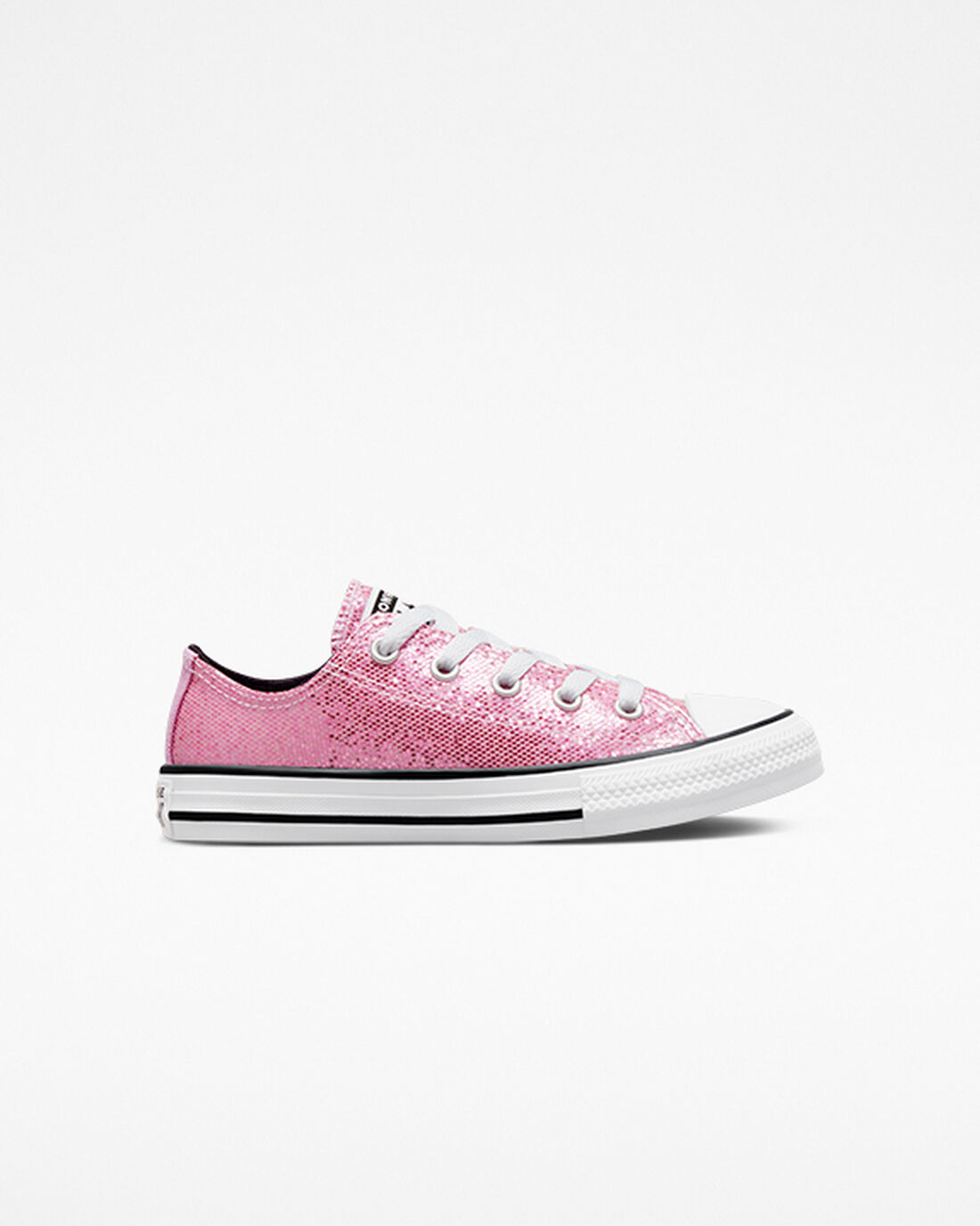 Converse Chuck Taylor All Star Glitter Lány Tornacipő Rózsaszín/Fekete | HU40396