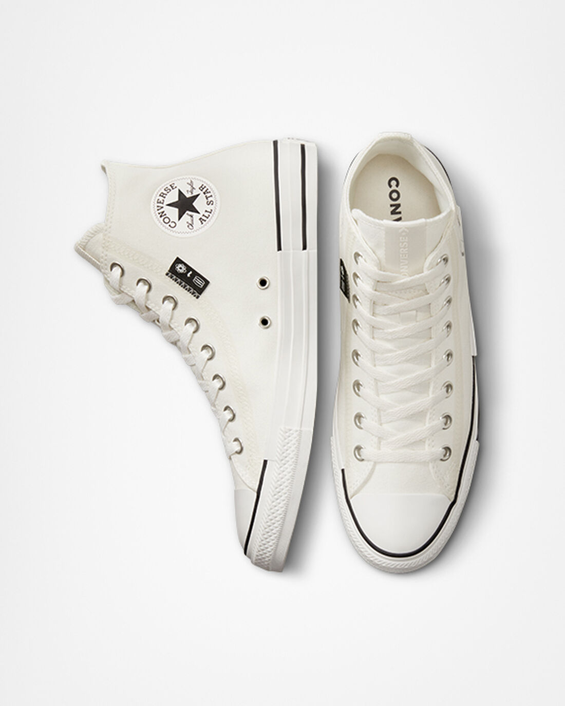 Converse Chuck Taylor All Star Grid Logo Férfi Magasszárú Cipő Fehér | HU26170