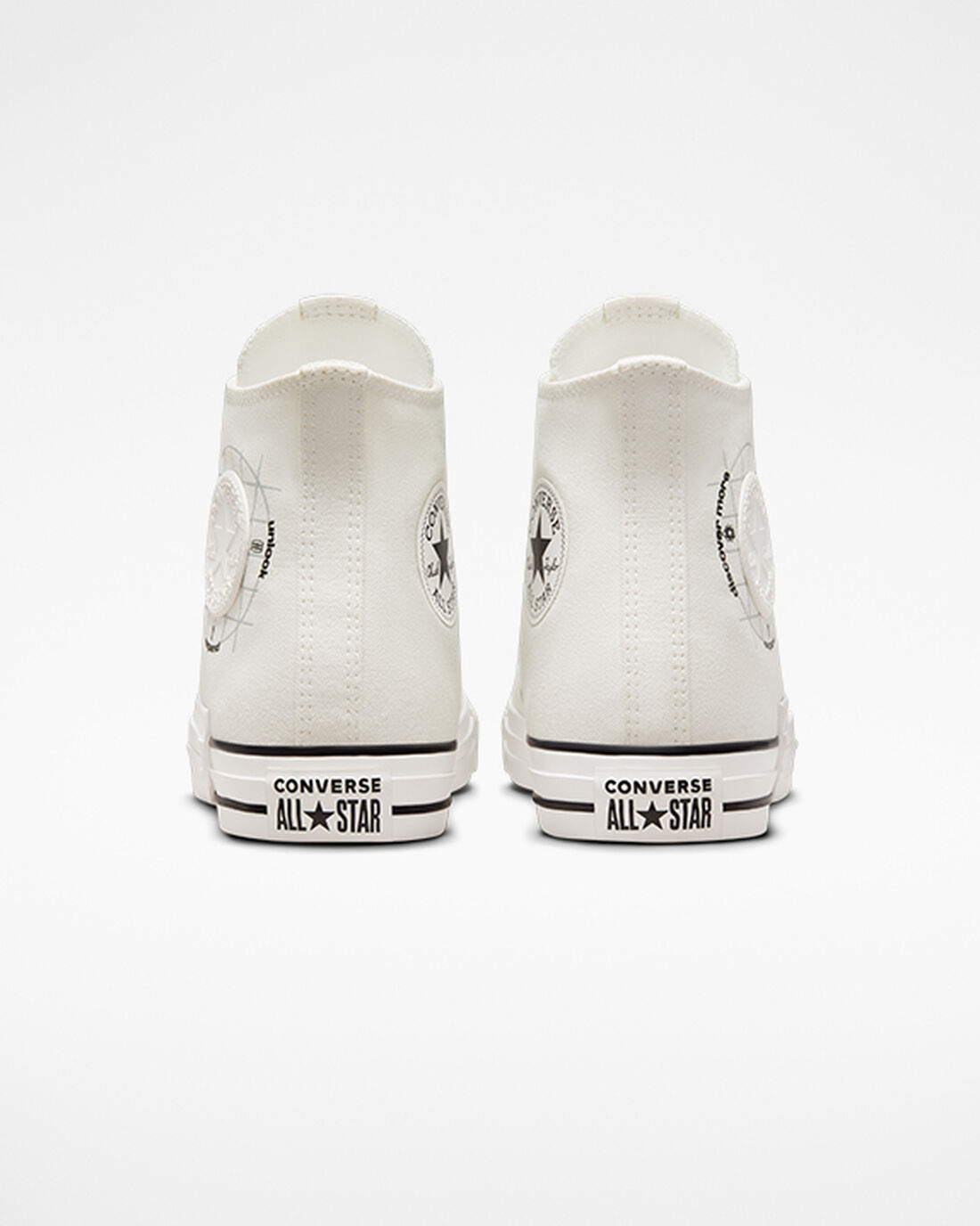 Converse Chuck Taylor All Star Grid Logo Férfi Magasszárú Cipő Fehér | HU26170