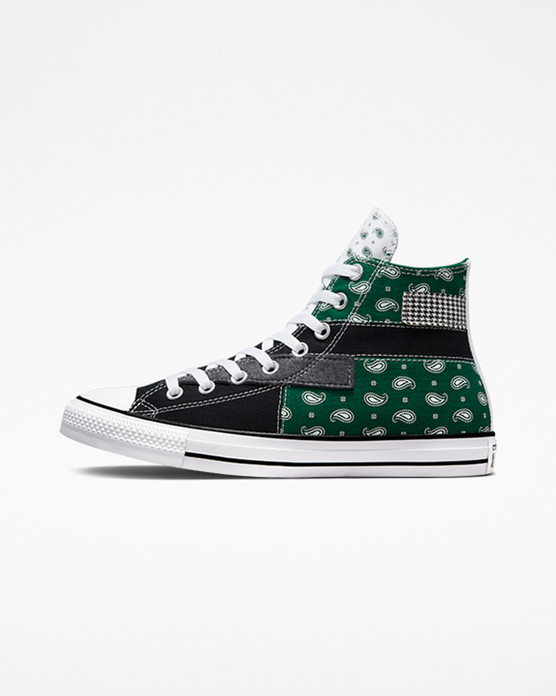 Converse Chuck Taylor All Star Hacked Patterns Férfi Magasszárú Cipő Zöld/Fekete/Fehér | HU52310