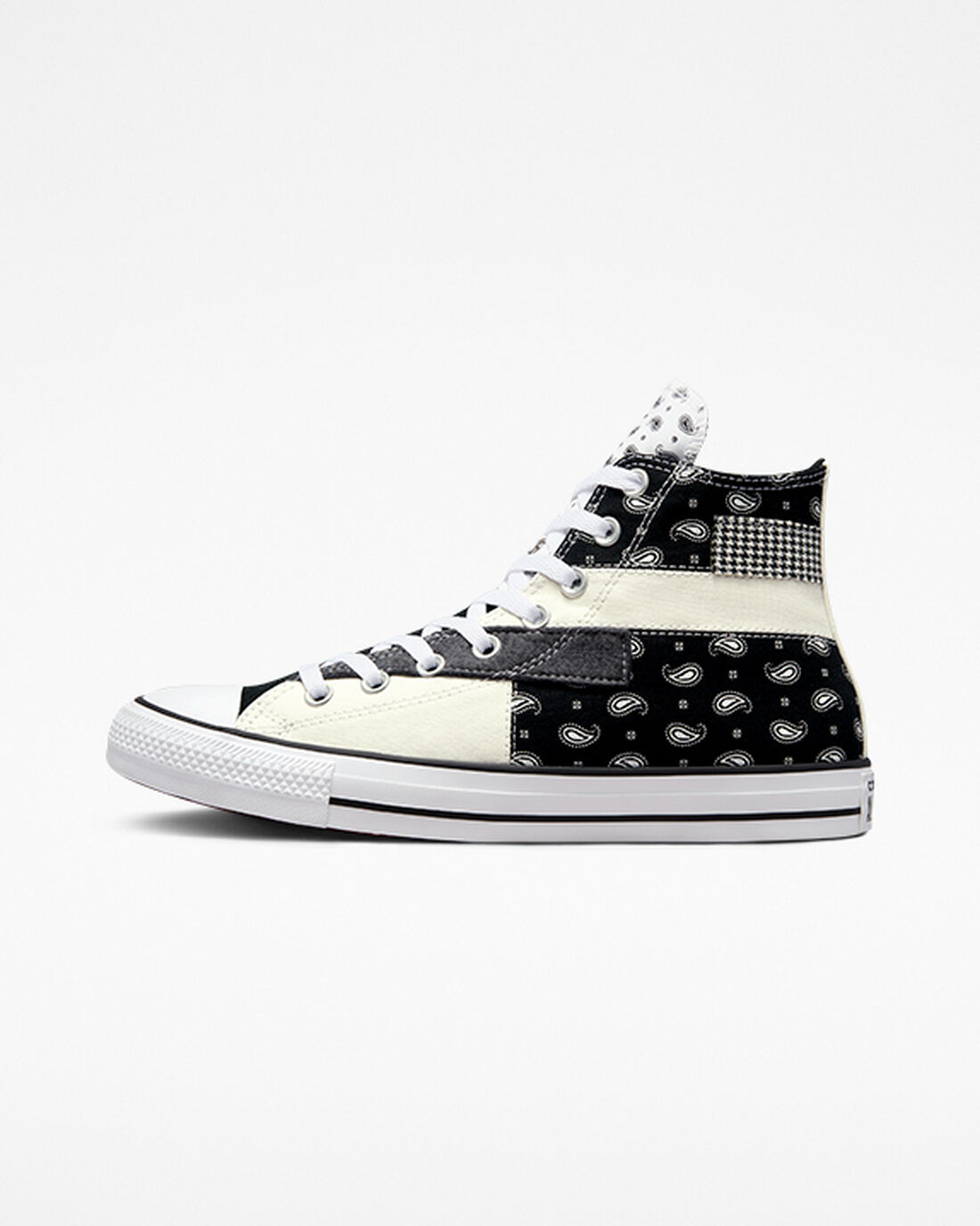 Converse Chuck Taylor All Star Hacked Patterns Férfi Magasszárú Cipő Bézs/Fekete/Fehér | HU60785